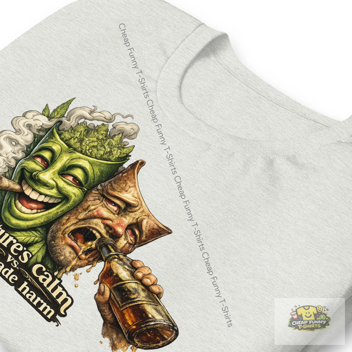 Watermarked - Natures Calm vs Man-made Harm Unisex t-shirt