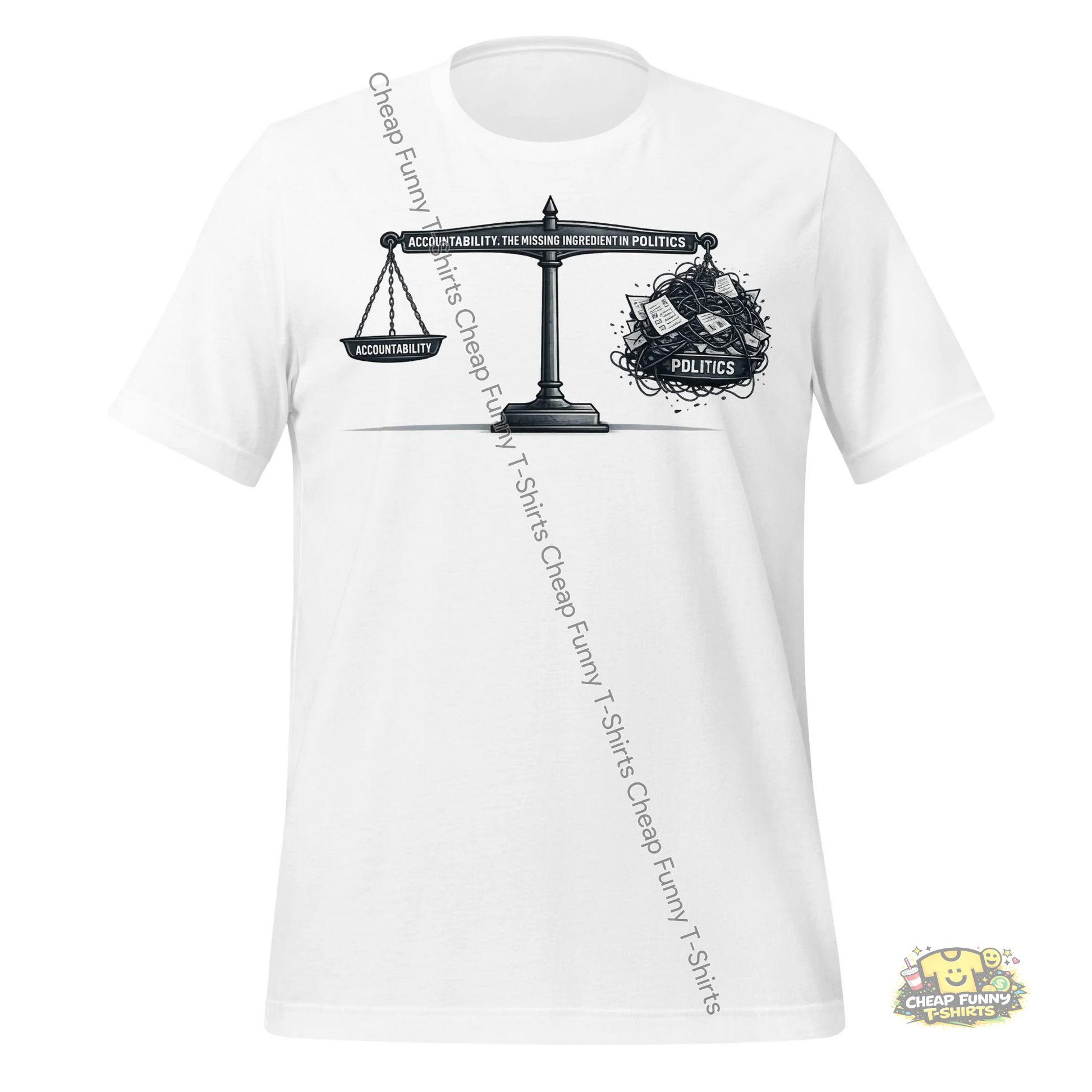 Watermarked - The Missing Ingredient In Politics Unisex t-shirt
