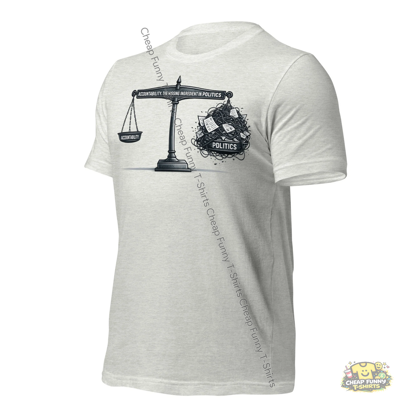 Watermarked - The Missing Ingredient In Politics Unisex t-shirt