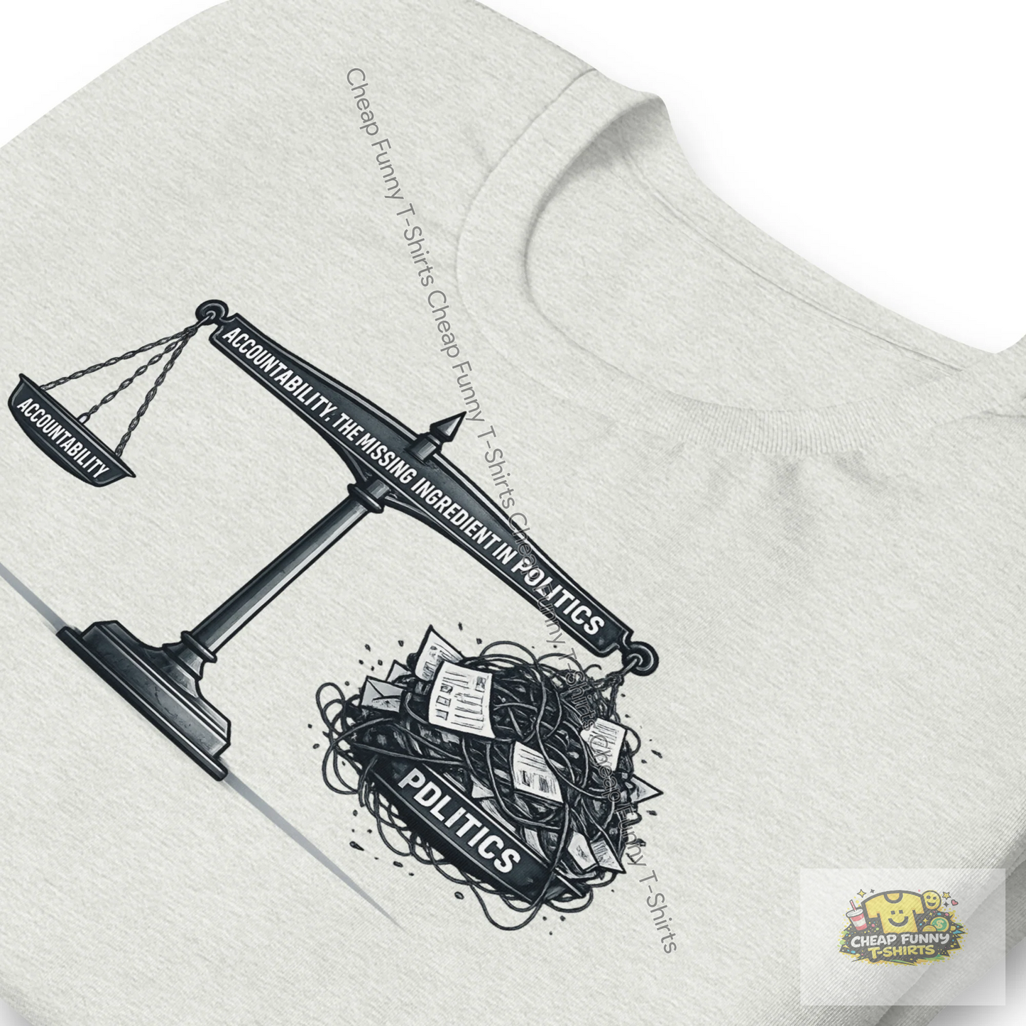 Watermarked - The Missing Ingredient In Politics Unisex t-shirt