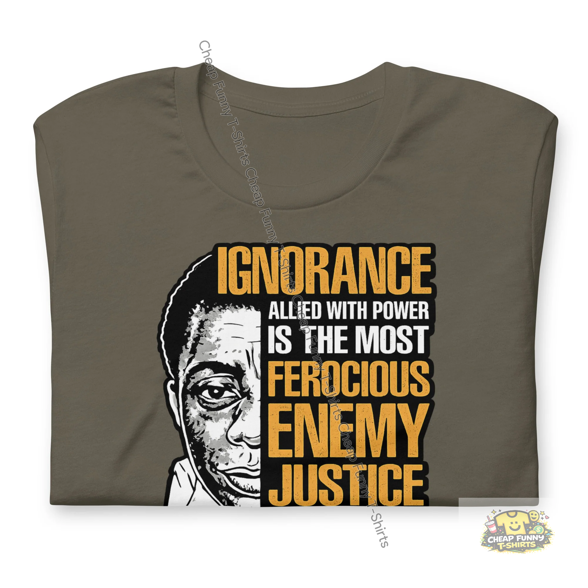 Watermarked - James Baldwin Power and Justice Unisex t-shirt