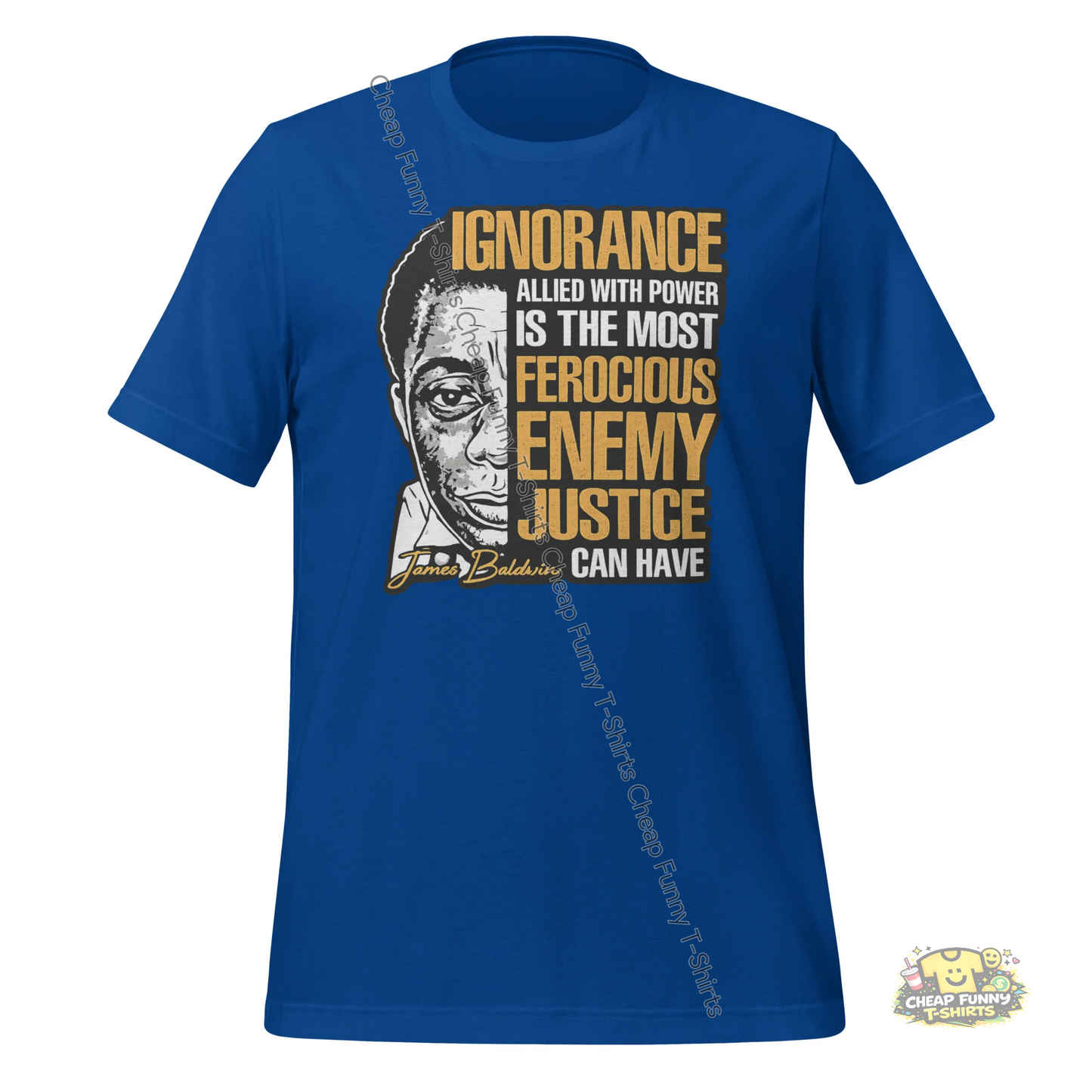 Watermarked - James Baldwin Power and Justice Unisex t-shirt