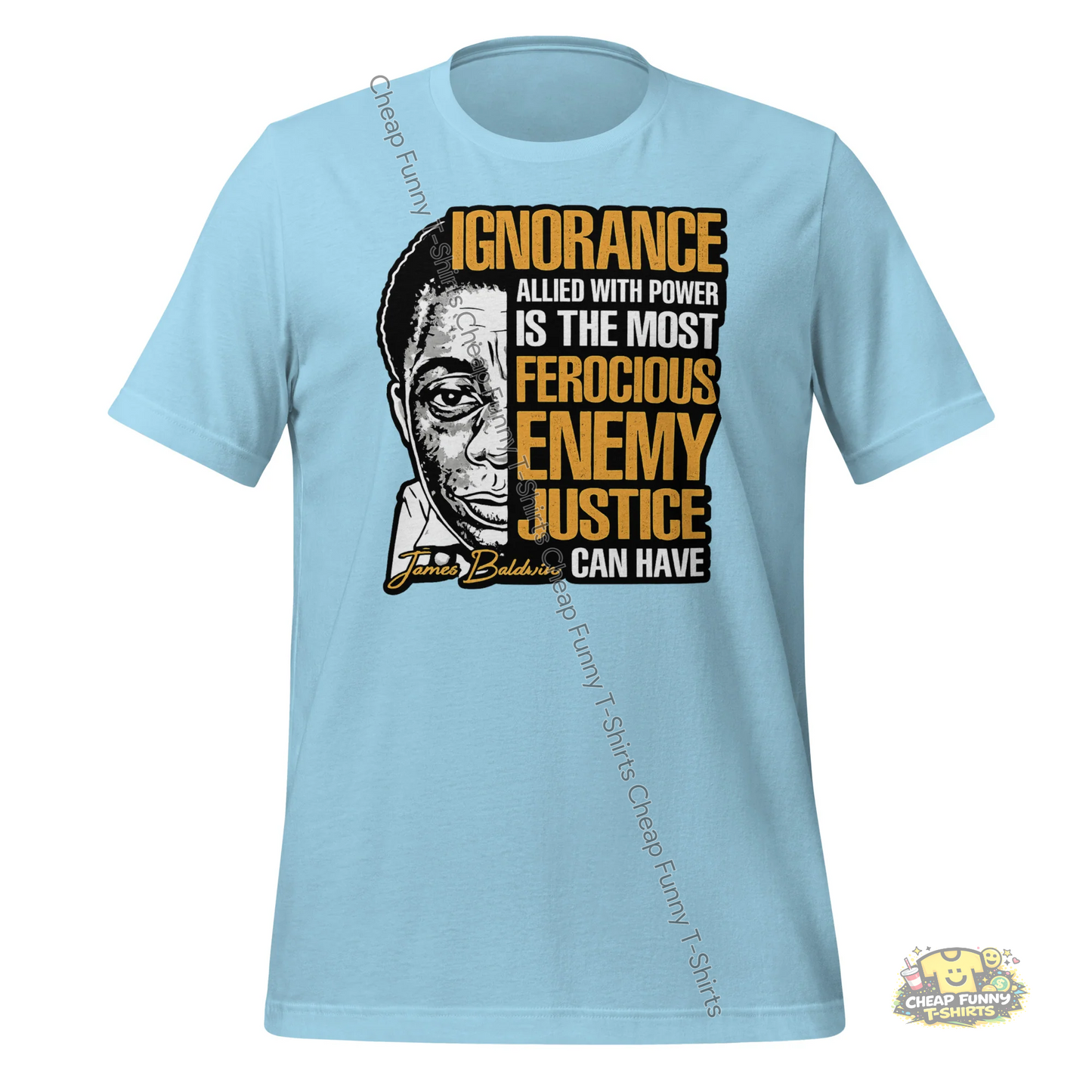 Watermarked - James Baldwin Power and Justice Unisex t-shirt