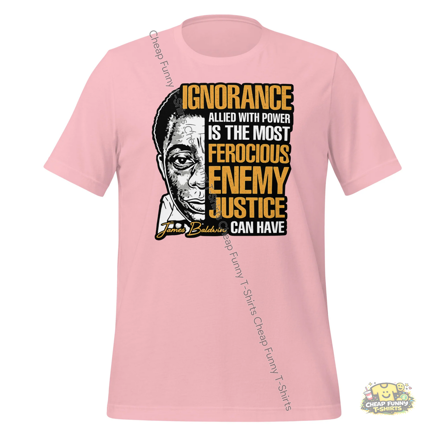 Watermarked - James Baldwin Power and Justice Unisex t-shirt