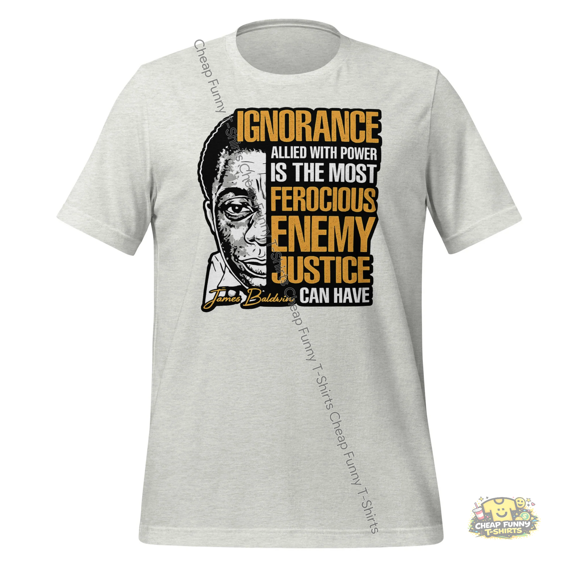 Watermarked - James Baldwin Power and Justice Unisex t-shirt