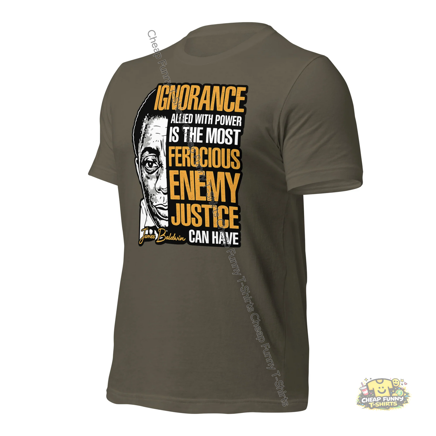 Watermarked - James Baldwin Power and Justice Unisex t-shirt