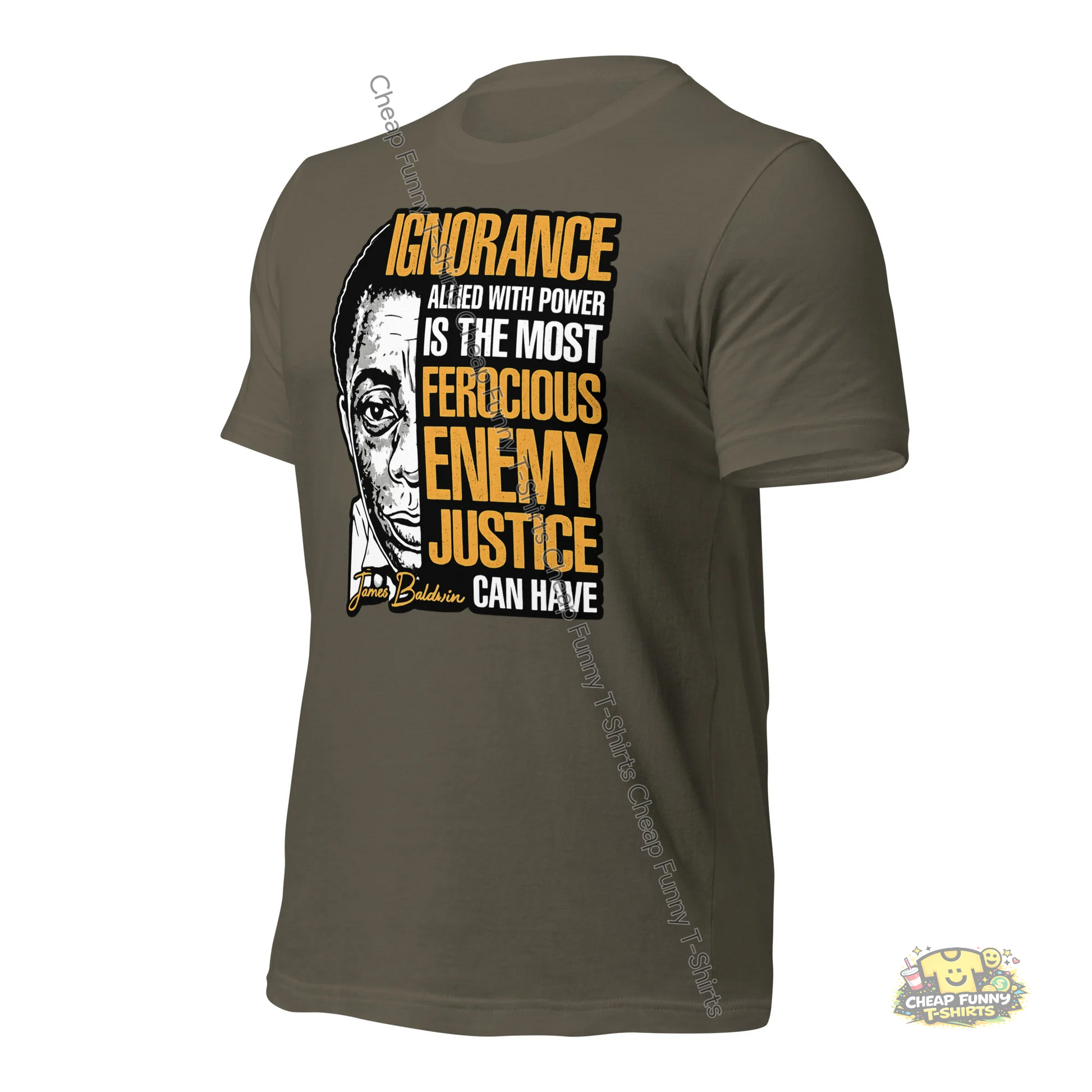 Watermarked - James Baldwin Power and Justice Unisex t-shirt