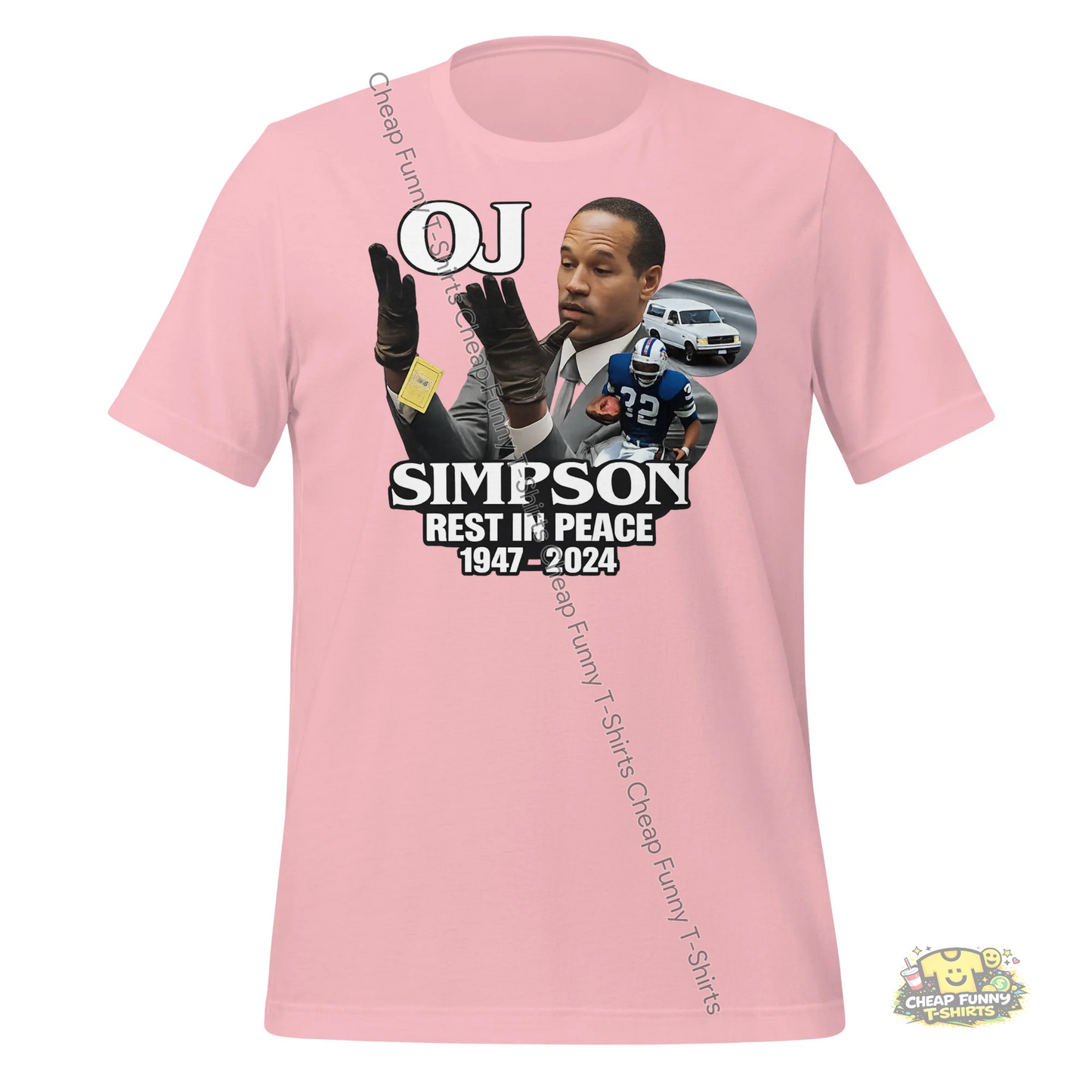 Watermarked - OJ Simpson Rest In Peace Unisex t-shirt