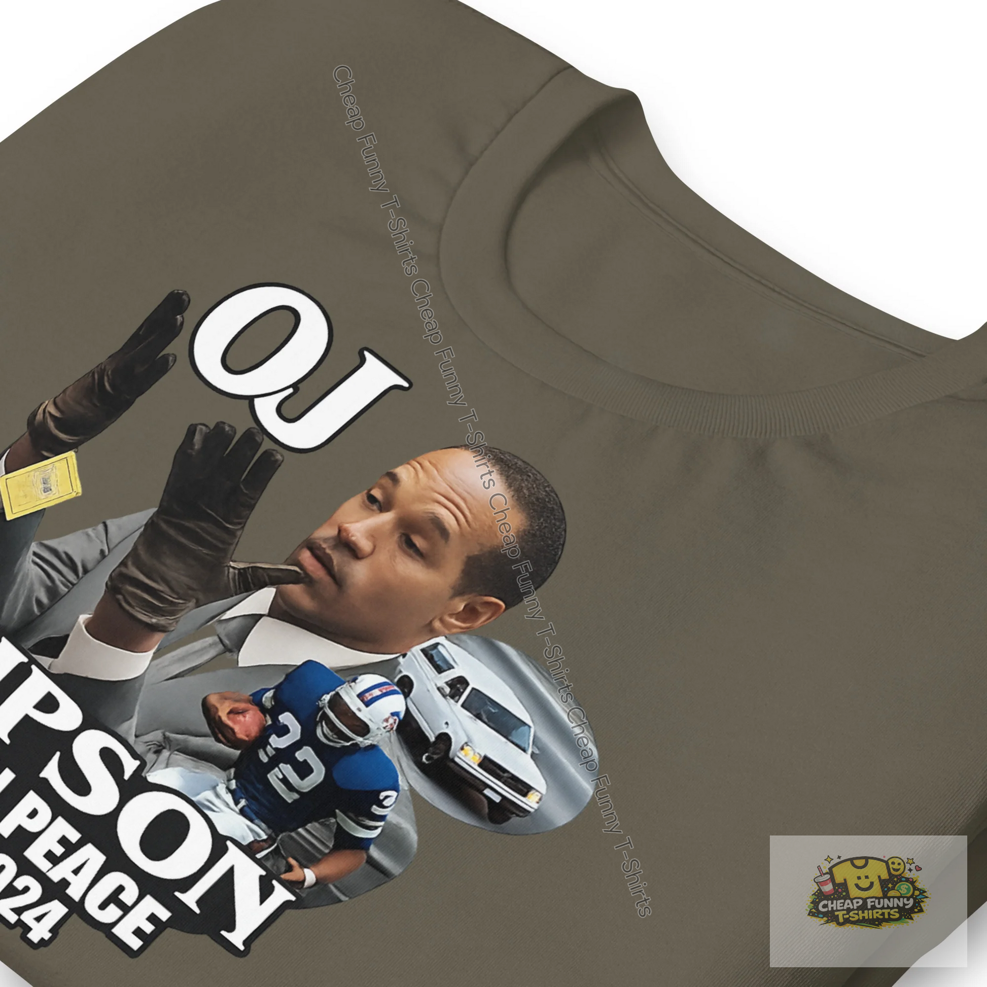 Watermarked - OJ Simpson Rest In Peace Unisex t-shirt