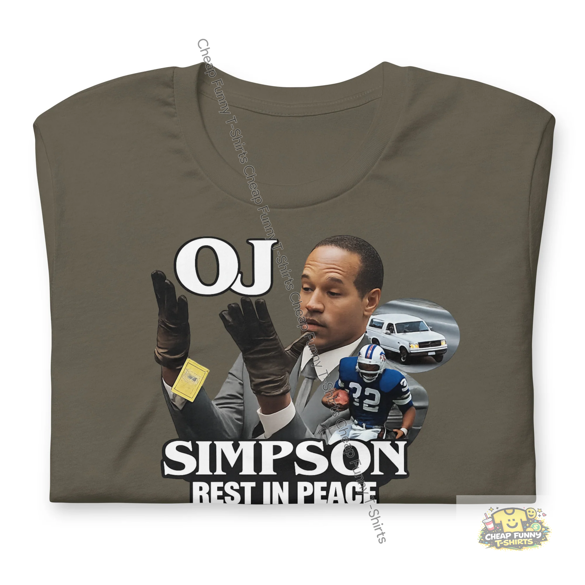Watermarked - OJ Simpson Rest In Peace Unisex t-shirt