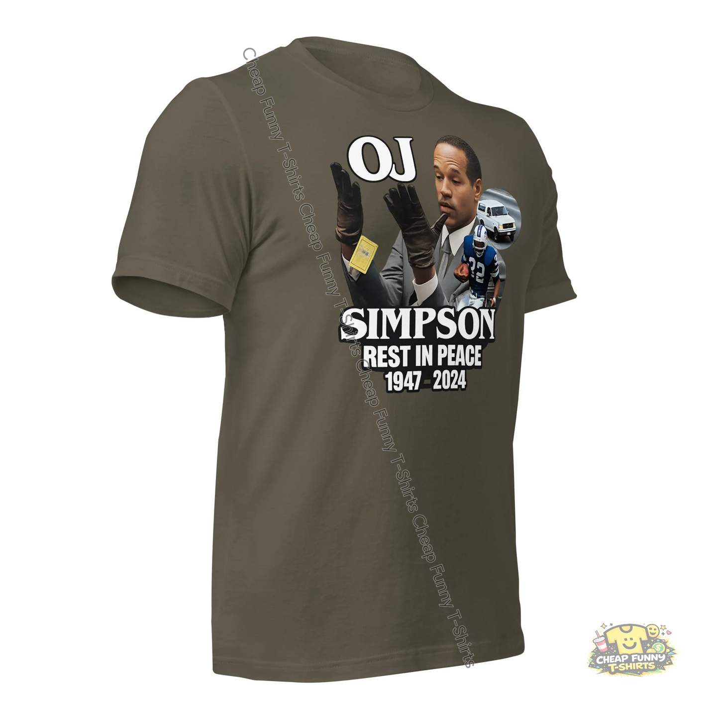 Watermarked - OJ Simpson Rest In Peace Unisex t-shirt