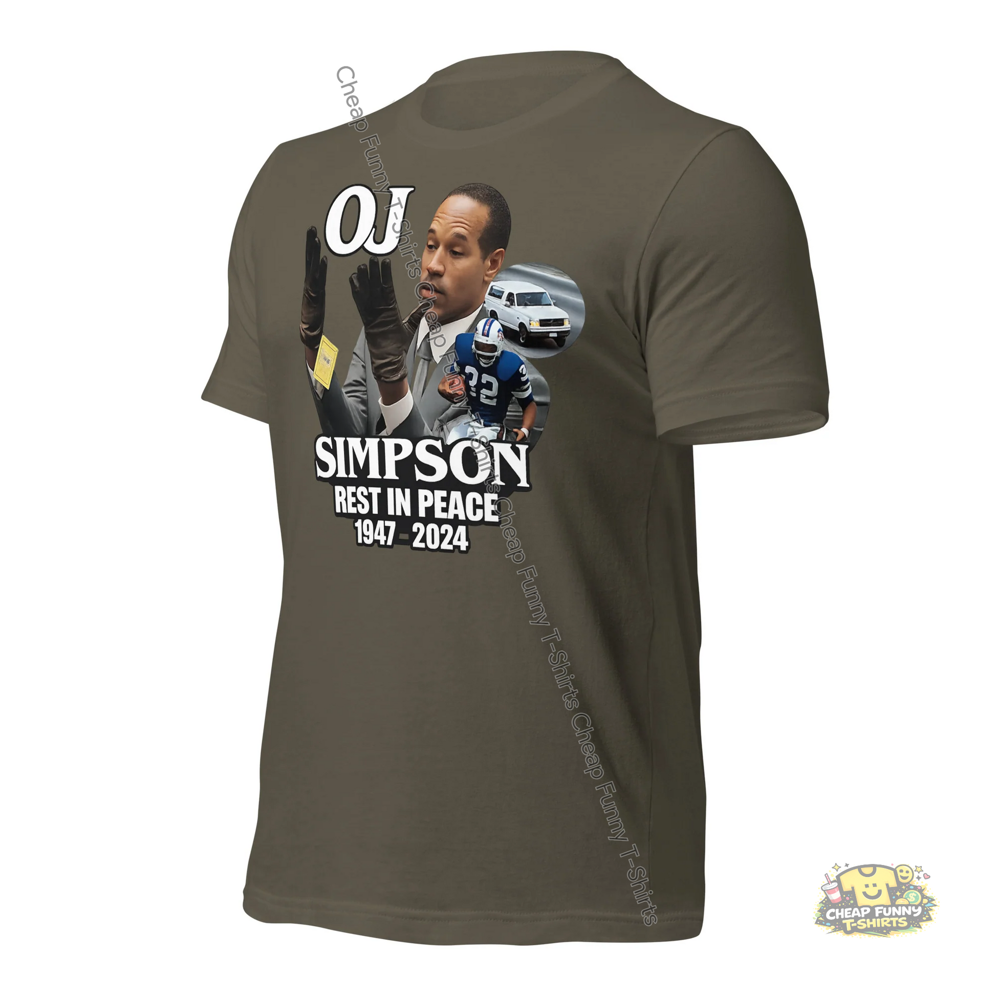 Watermarked - OJ Simpson Rest In Peace Unisex t-shirt
