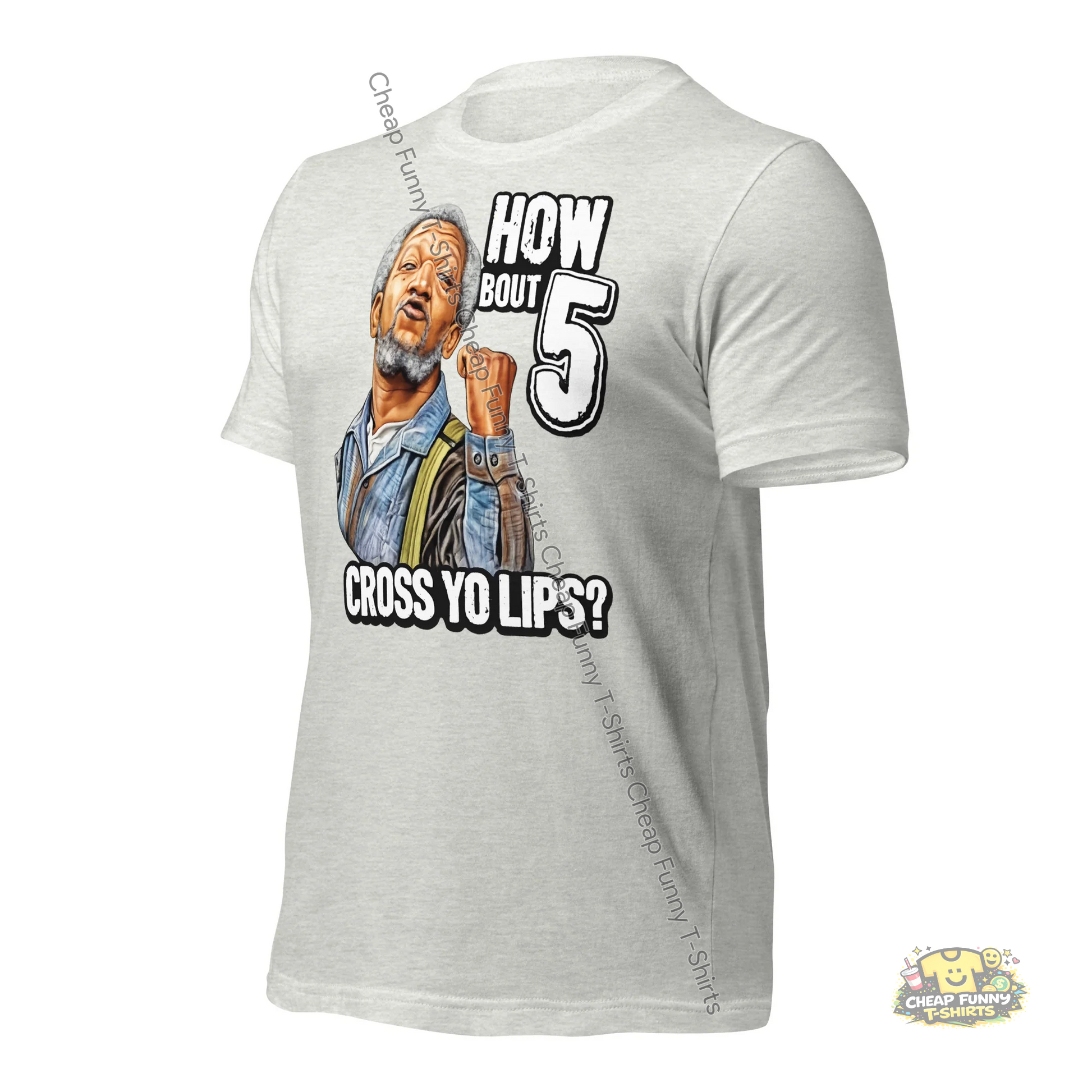 Watermarked - How Bout 5 Cross Yo Lips Unisex t-shirt