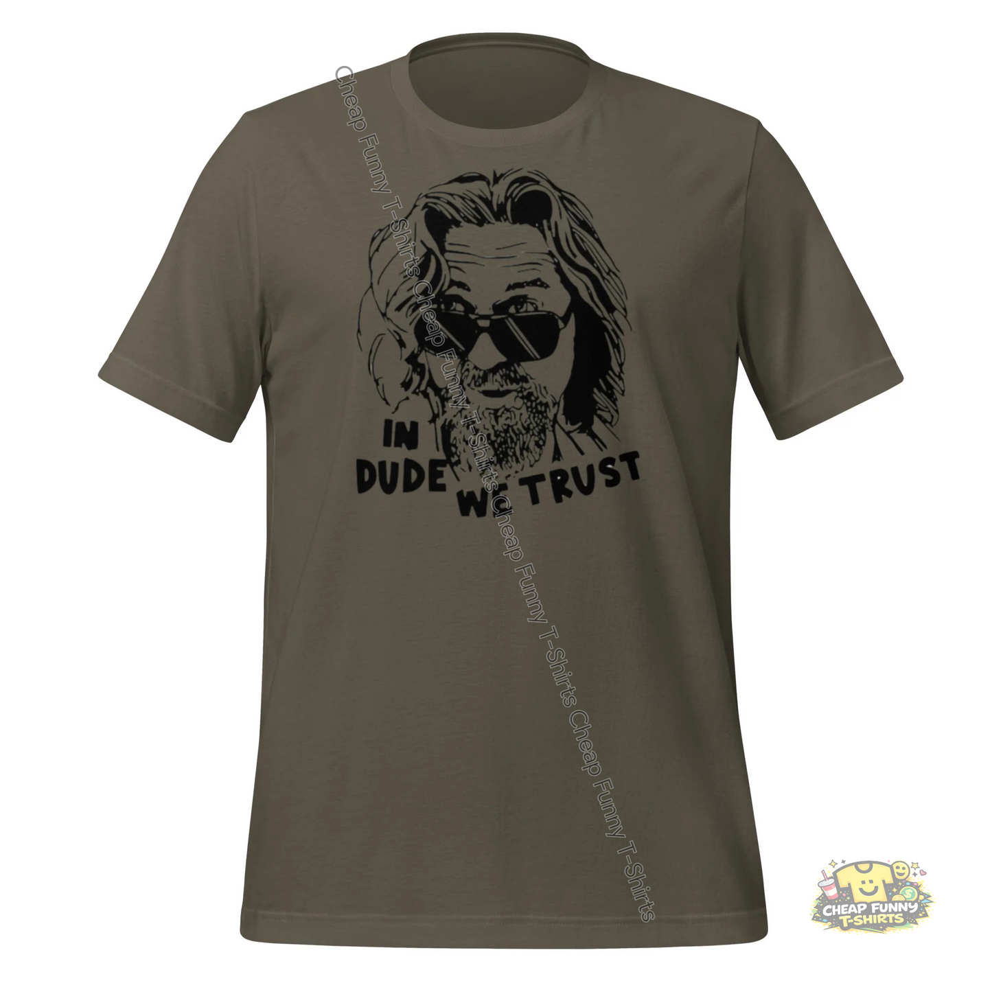 Watermarked - In Dude We Trust Unisex t-shirt