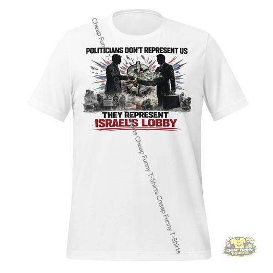 Watermarked - Politicians Don't Represent Us Unisex t-shirt