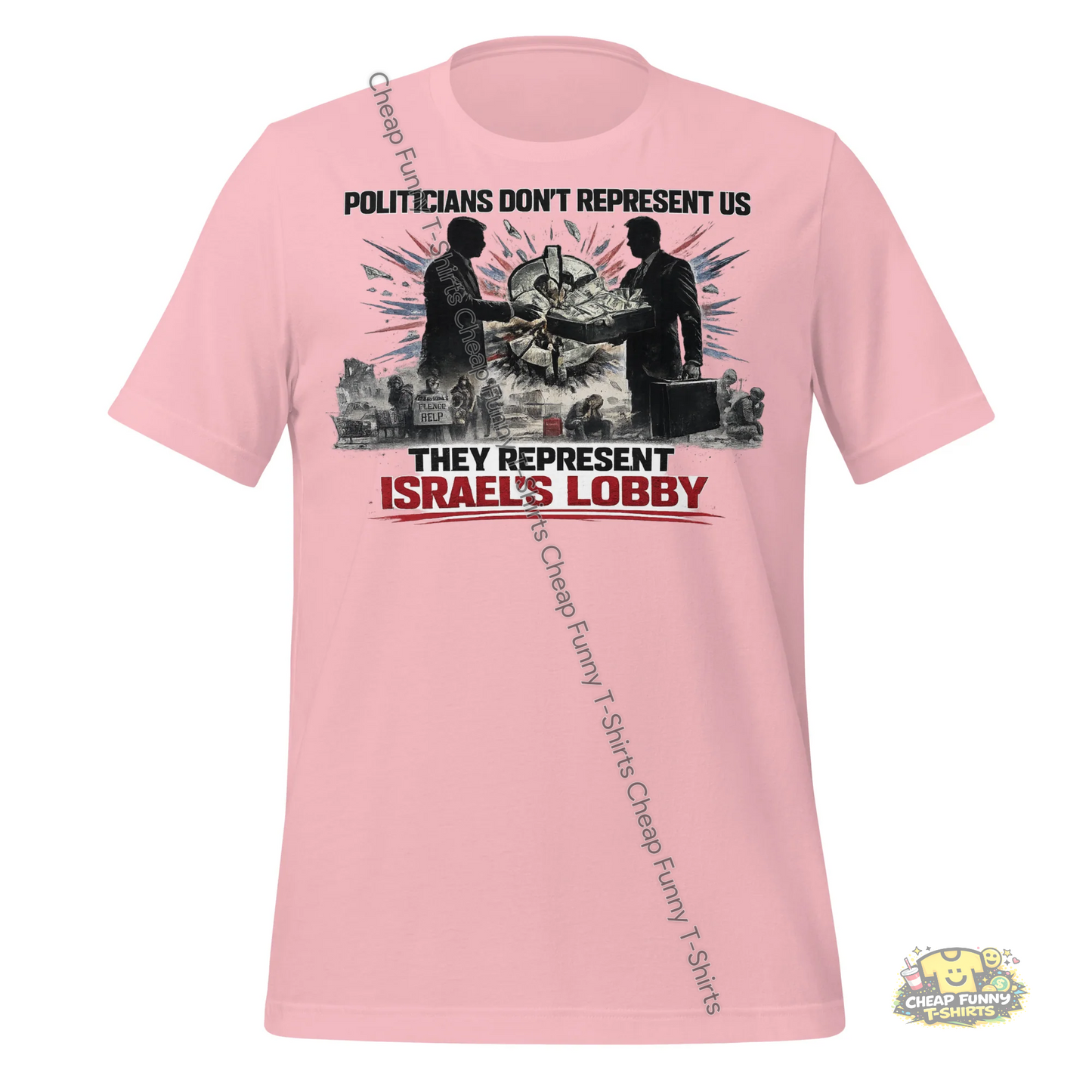Watermarked - Politicians Don't Represent Us Unisex t-shirt