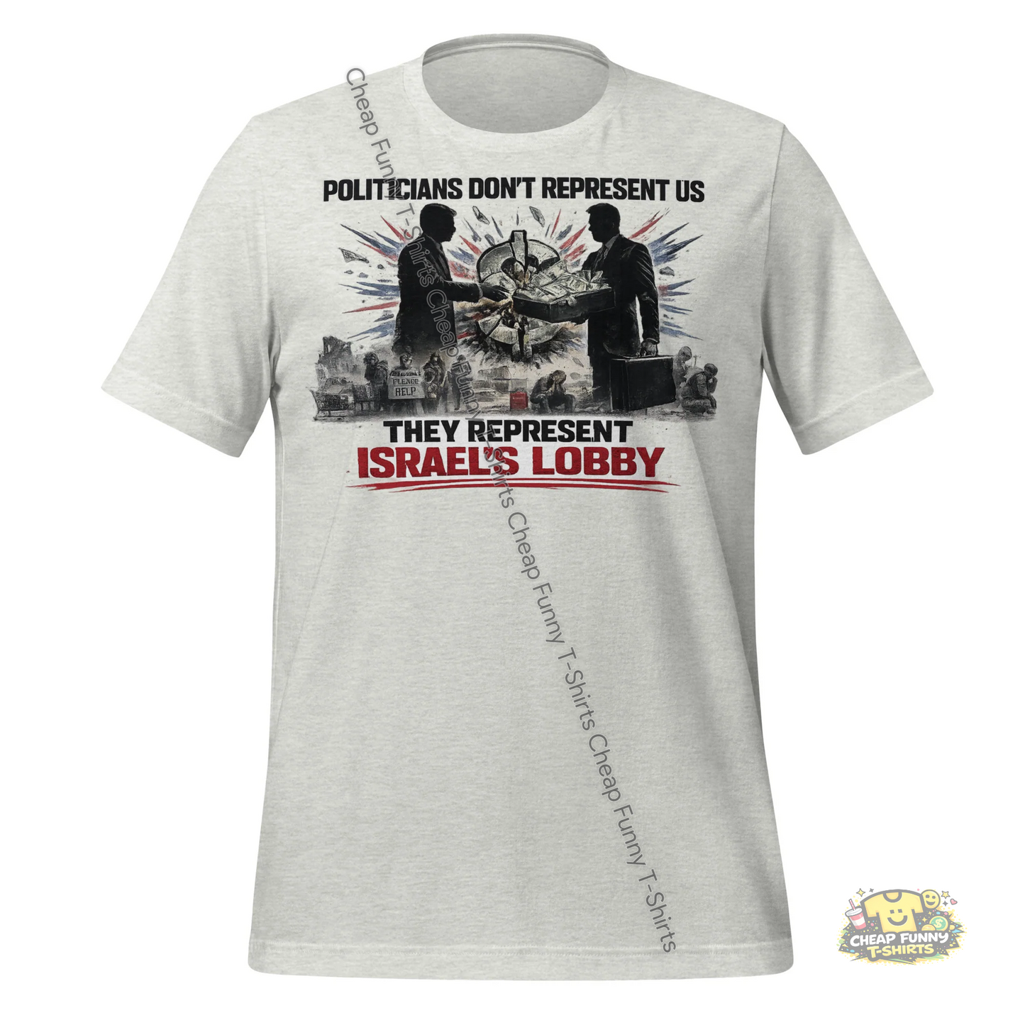 Watermarked - Politicians Don't Represent Us Unisex t-shirt