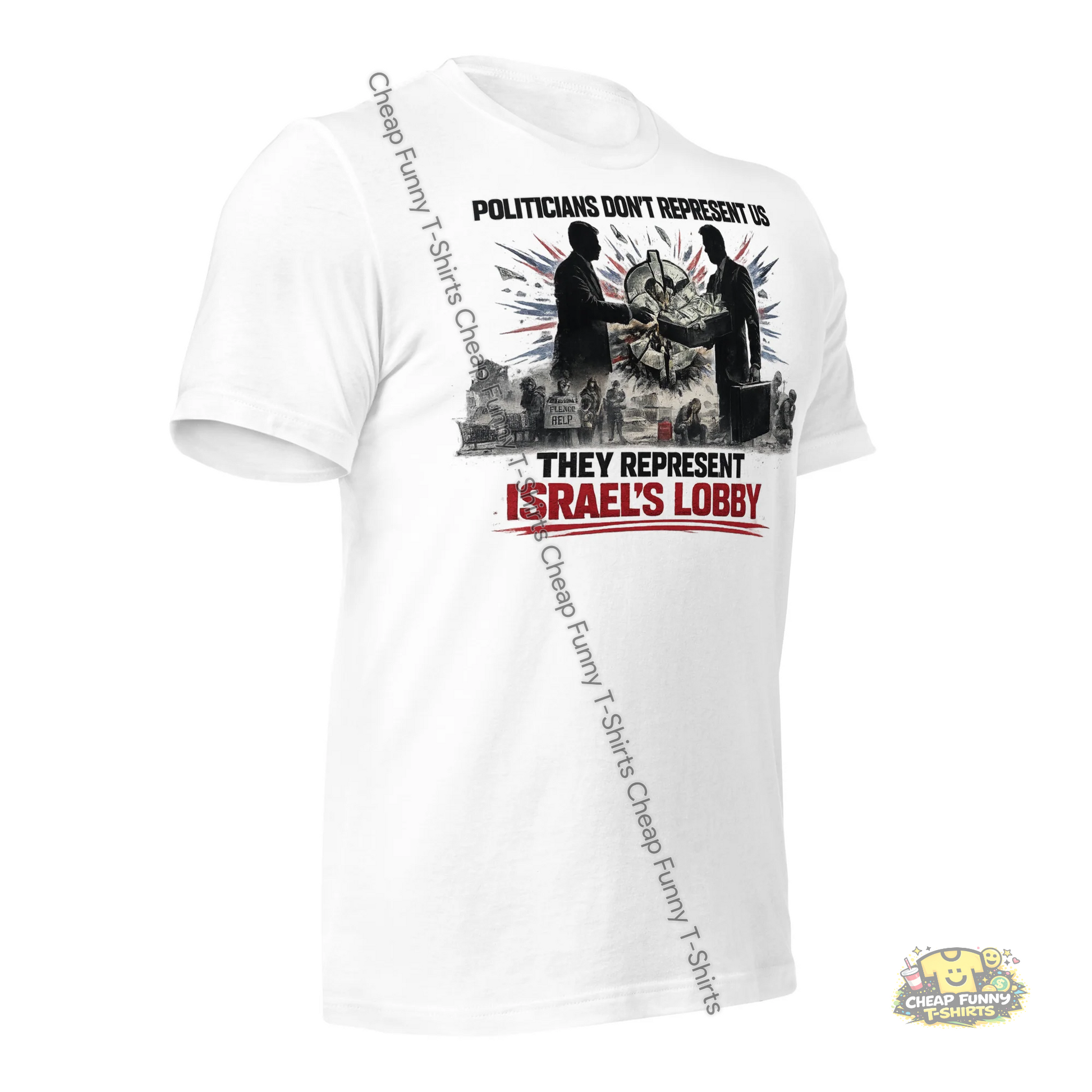 Watermarked - Politicians Don't Represent Us Unisex t-shirt