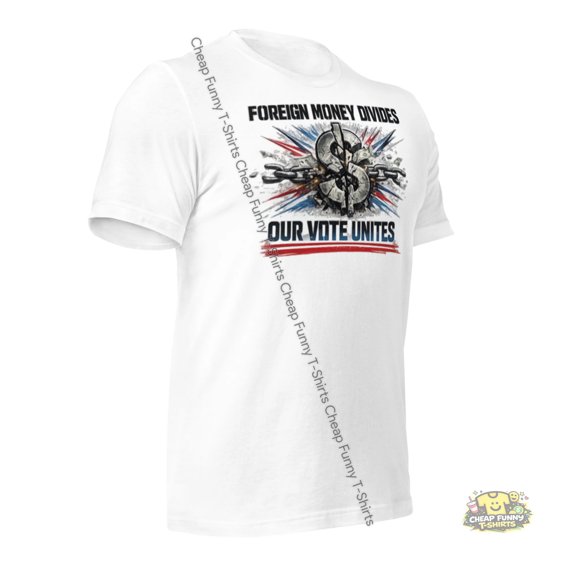 Watermarked - Foreign Money Divides Us Unisex t-shirt