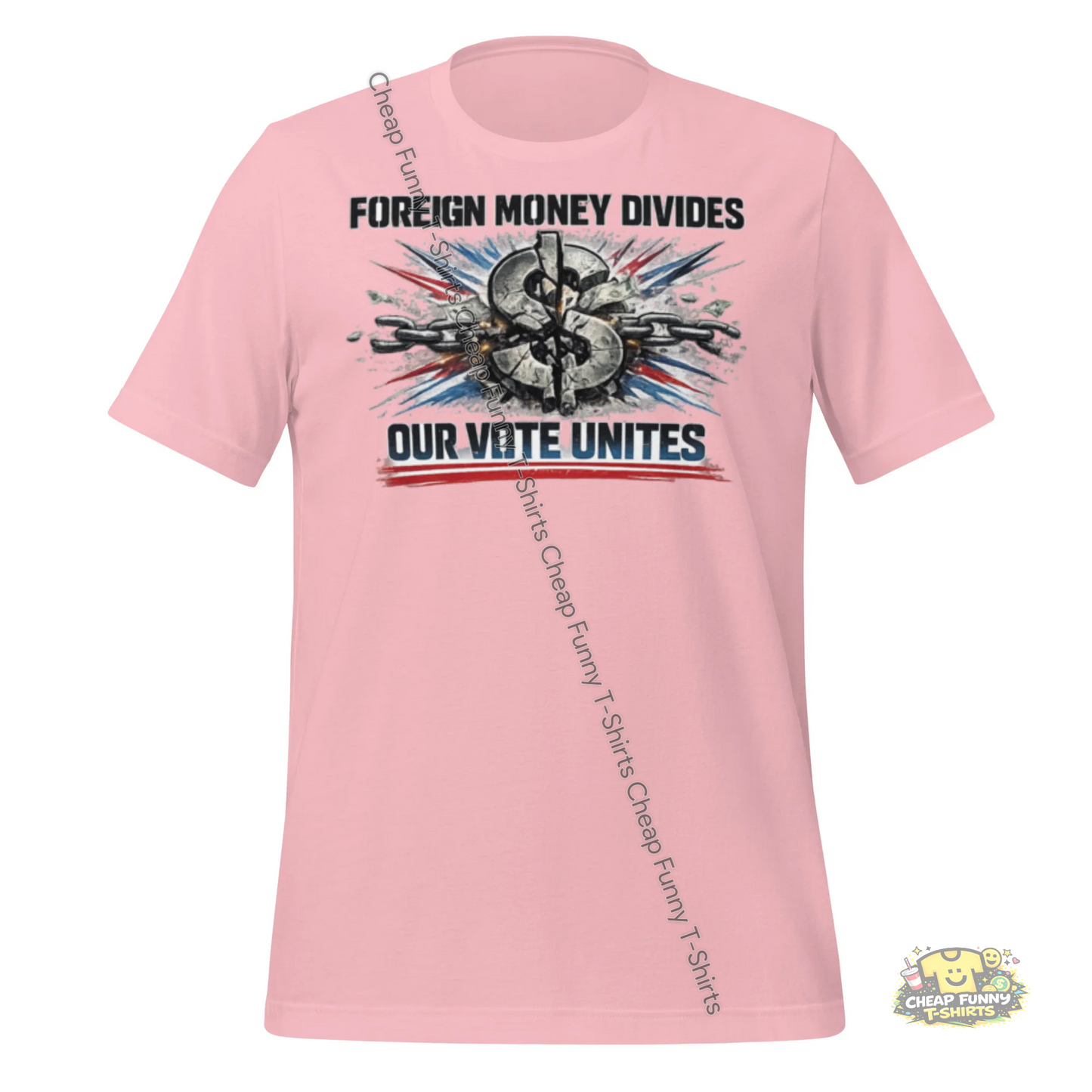 Watermarked - Foreign Money Divides Us Unisex t-shirt