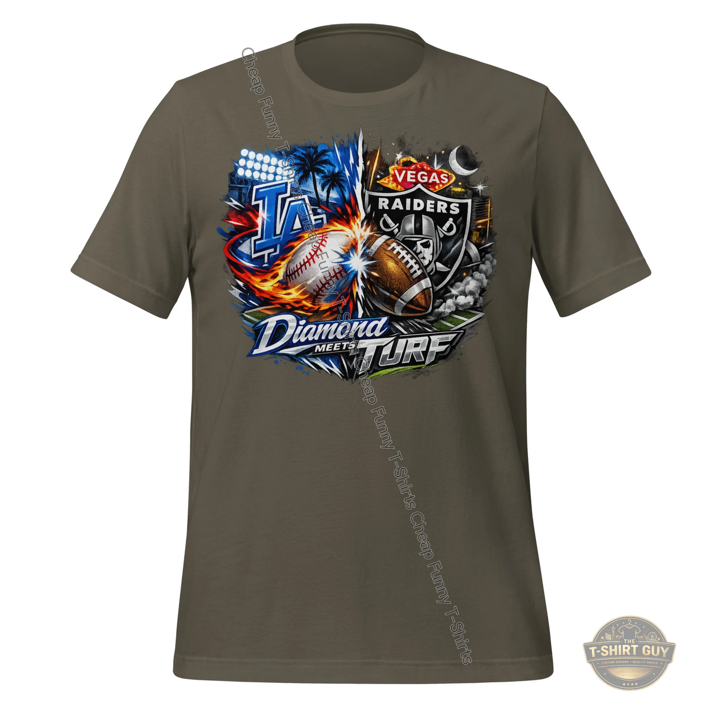 Watermarked - Diamond Meets Turf Unisex t-shirt