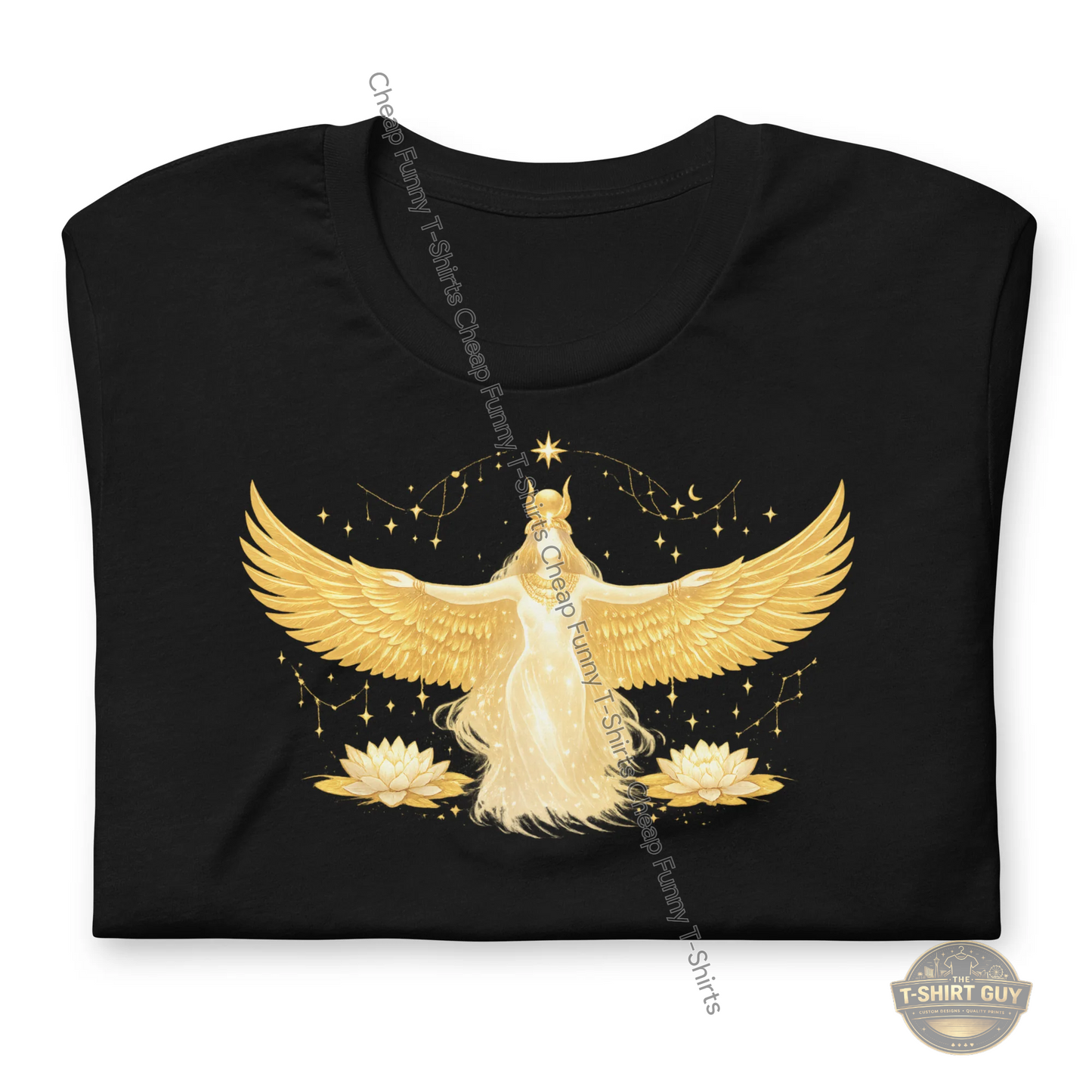 Watermarked - Golden Goddess of the Sky Unisex t-shirt