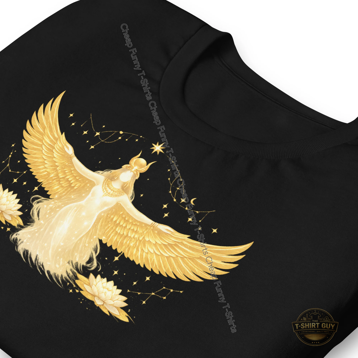 Watermarked - Golden Goddess of the Sky Unisex t-shirt