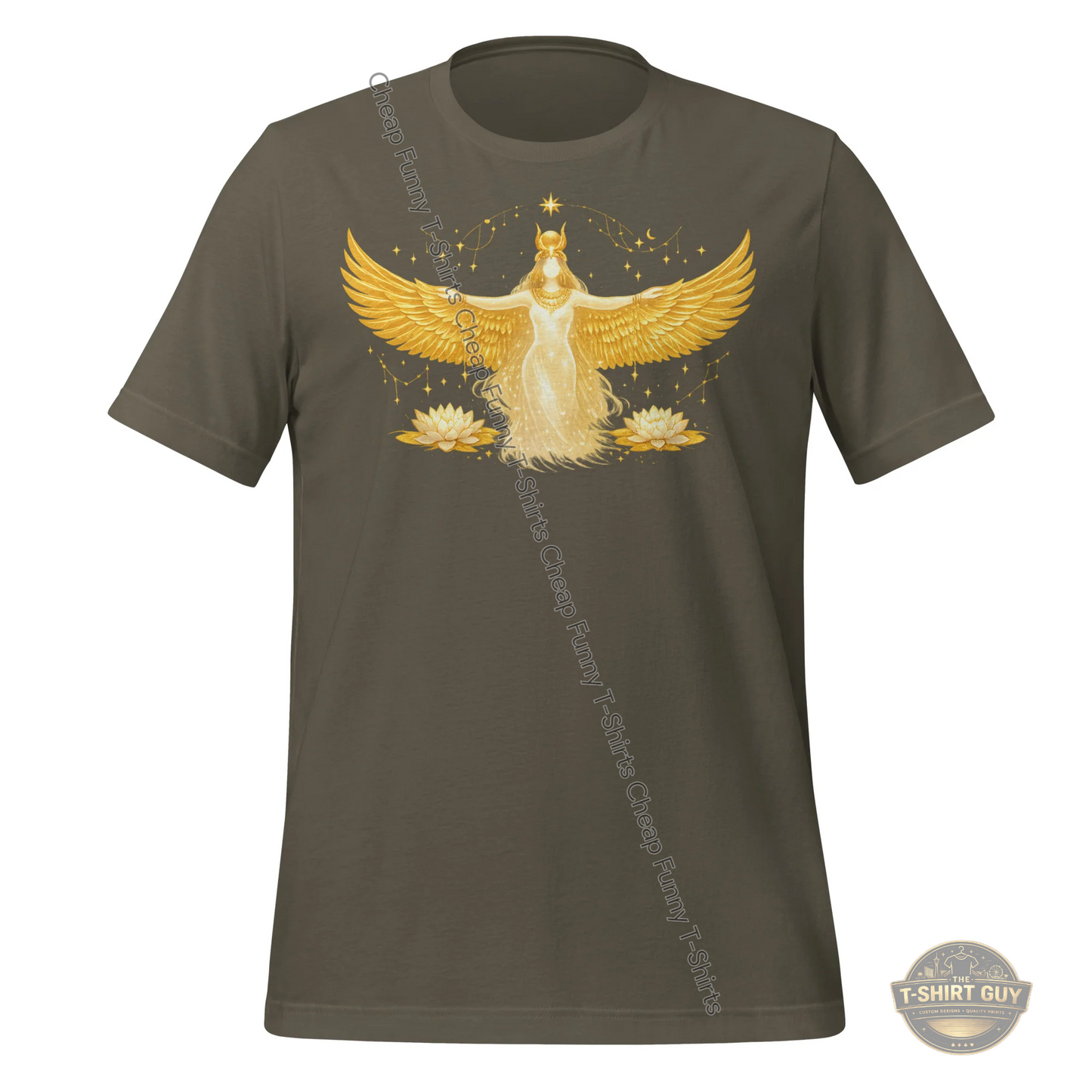 Watermarked - Golden Goddess of the Sky Unisex t-shirt