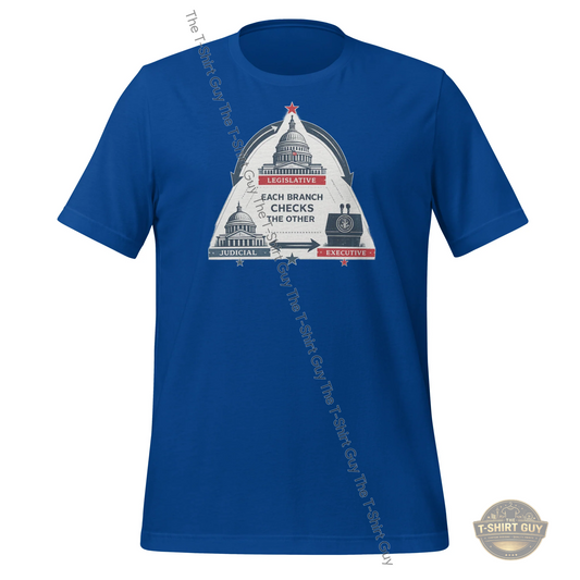 Watermarked - Checks and Balances Unisex t-shirt