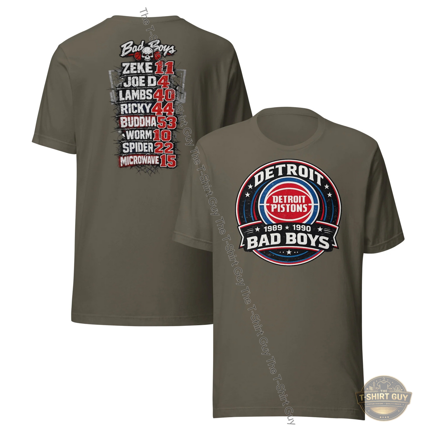 Watermarked - Detroit Bad Boys 1989-1990 Unisex t-shirt
