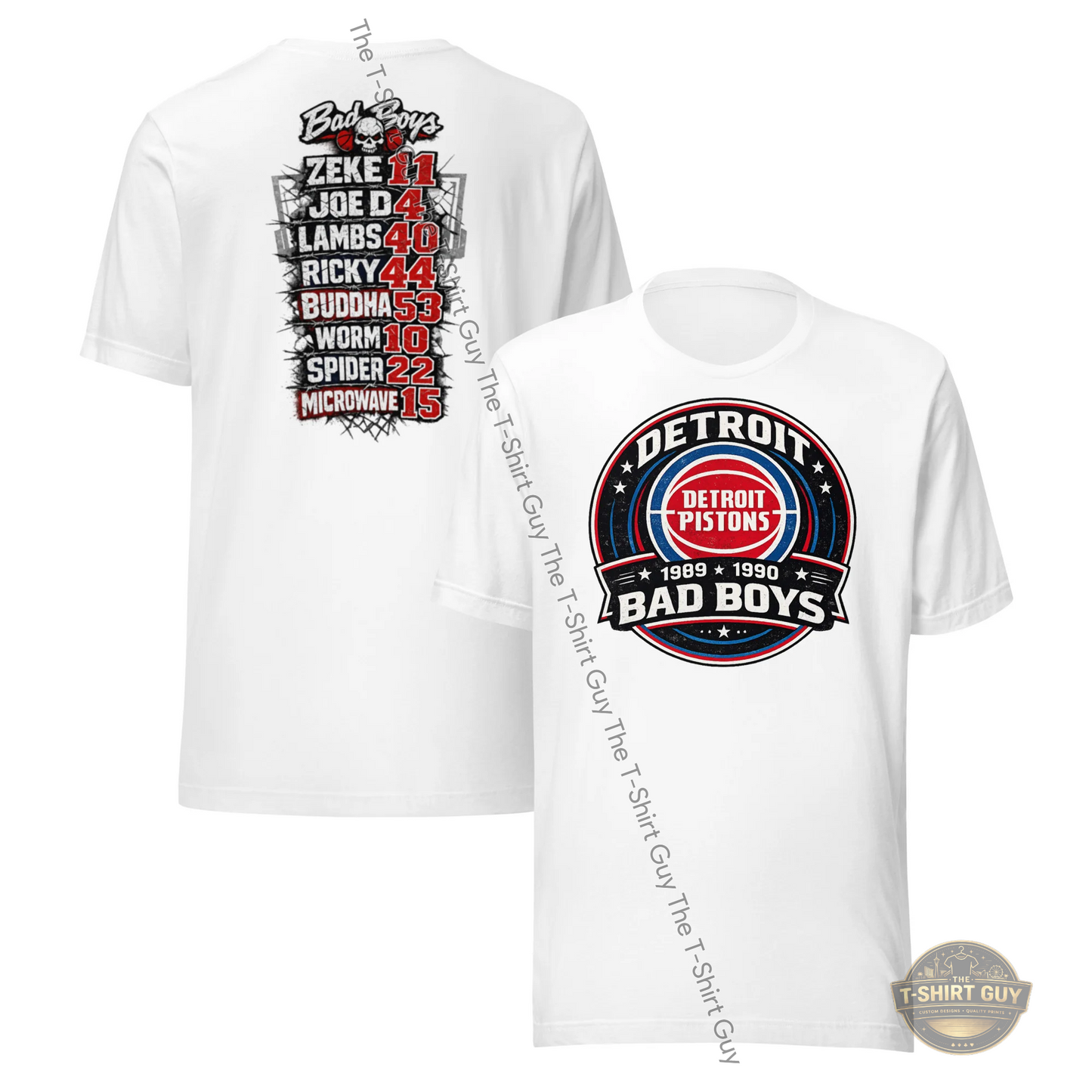 Watermarked - Detroit Bad Boys 1989-1990 Unisex t-shirt