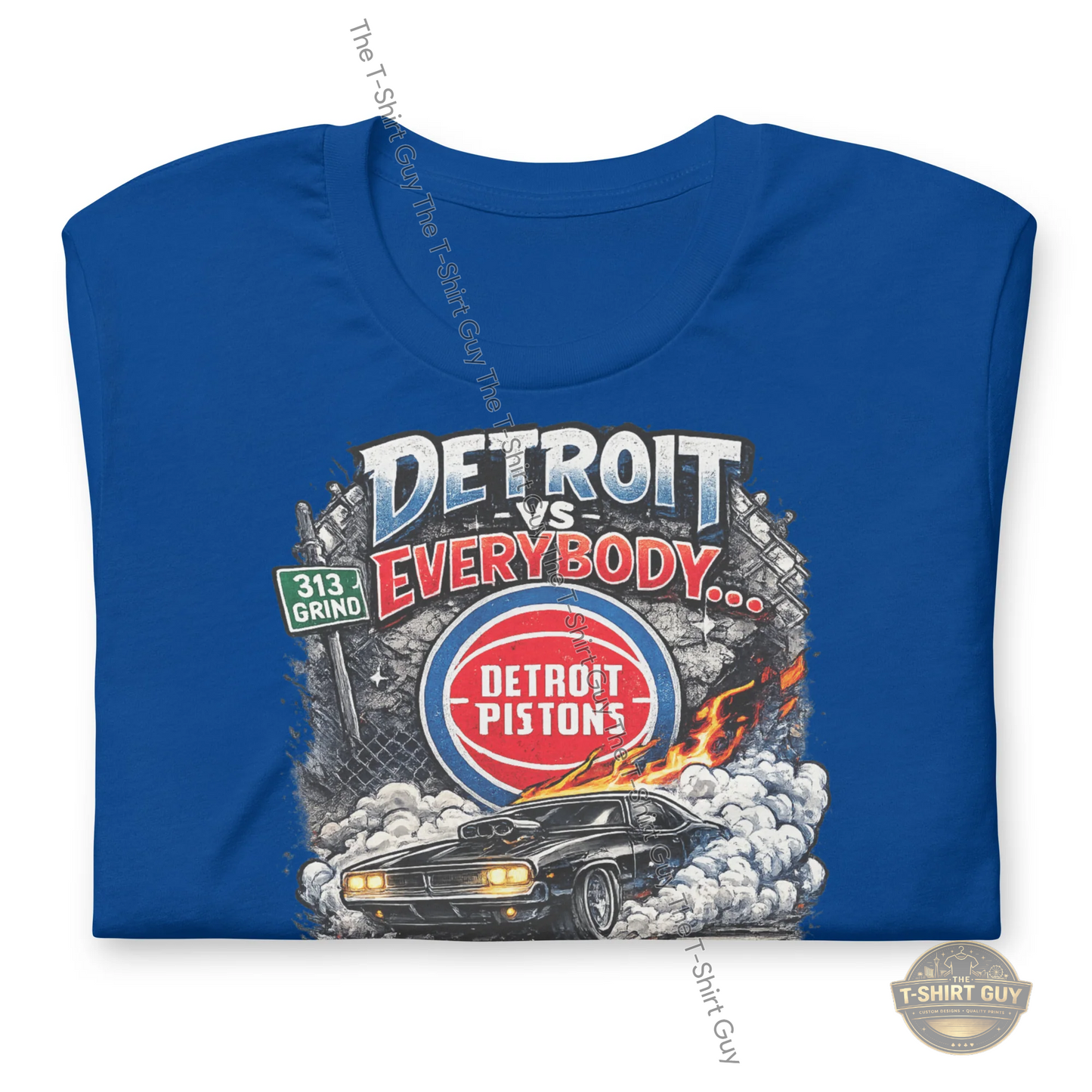 Watermarked - Detroit Vs Everybody Motor City Built Unisex t-shirt