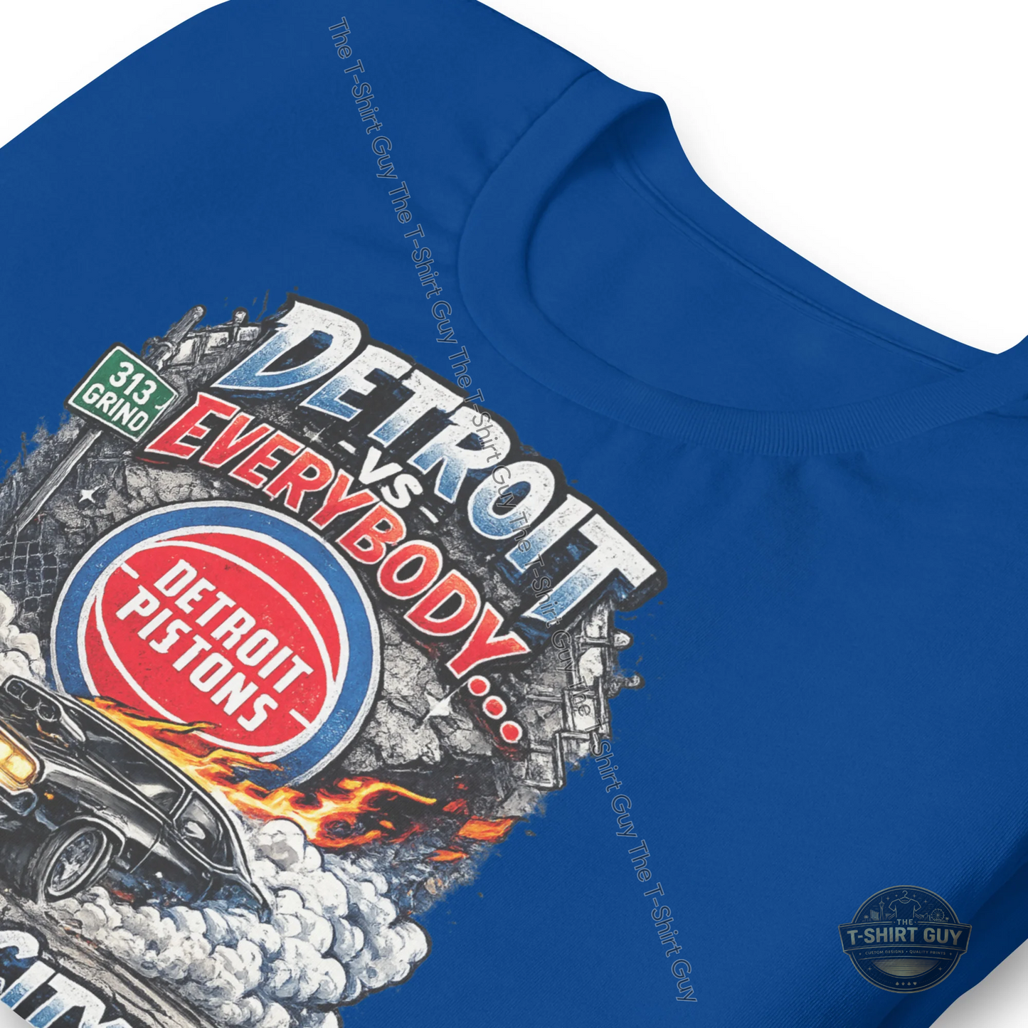 Watermarked - Detroit Vs Everybody Motor City Built Unisex t-shirt