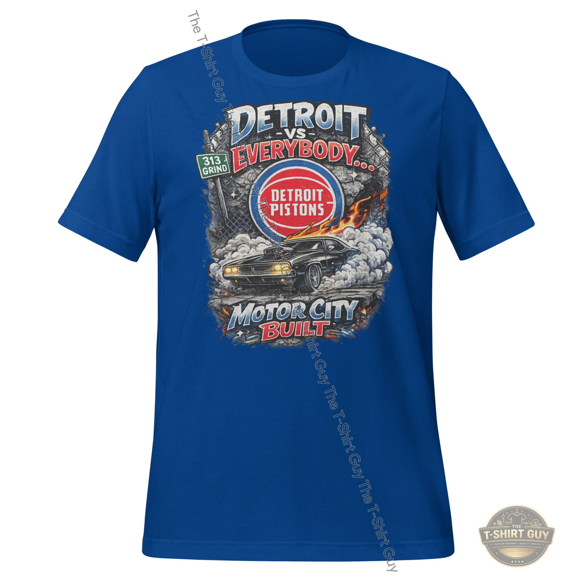 Watermarked - Detroit Vs Everybody Motor City Built Unisex t-shirt
