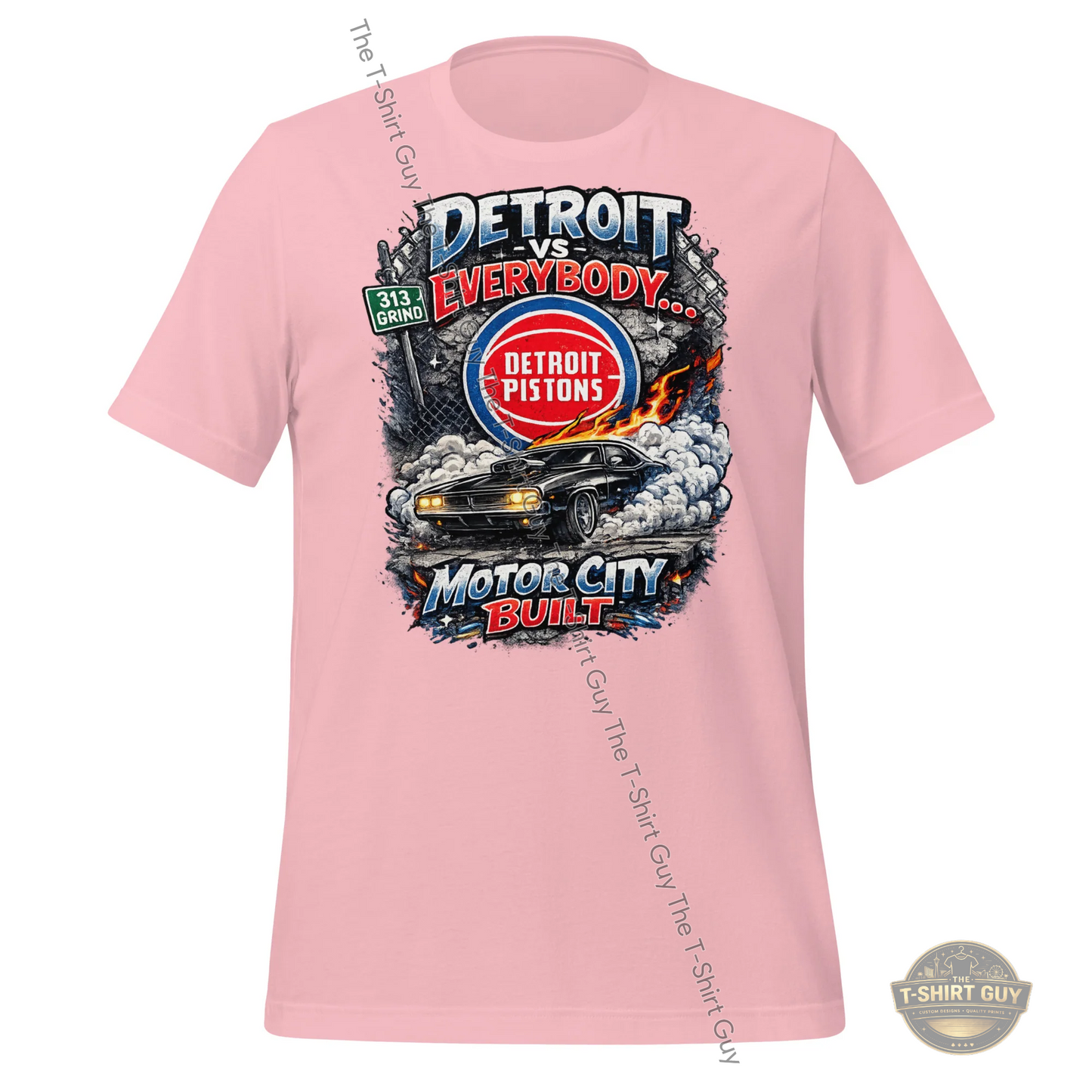 Watermarked - Detroit Vs Everybody Motor City Built Unisex t-shirt