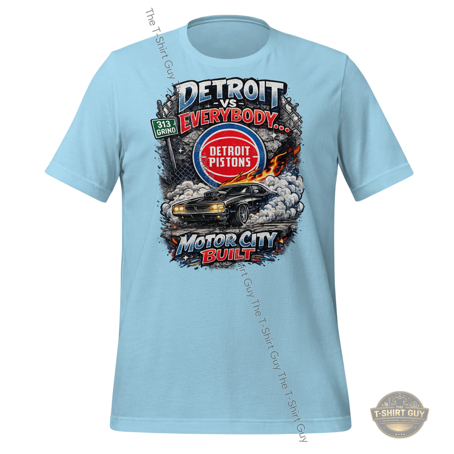 Watermarked - Detroit Vs Everybody Motor City Built Unisex t-shirt