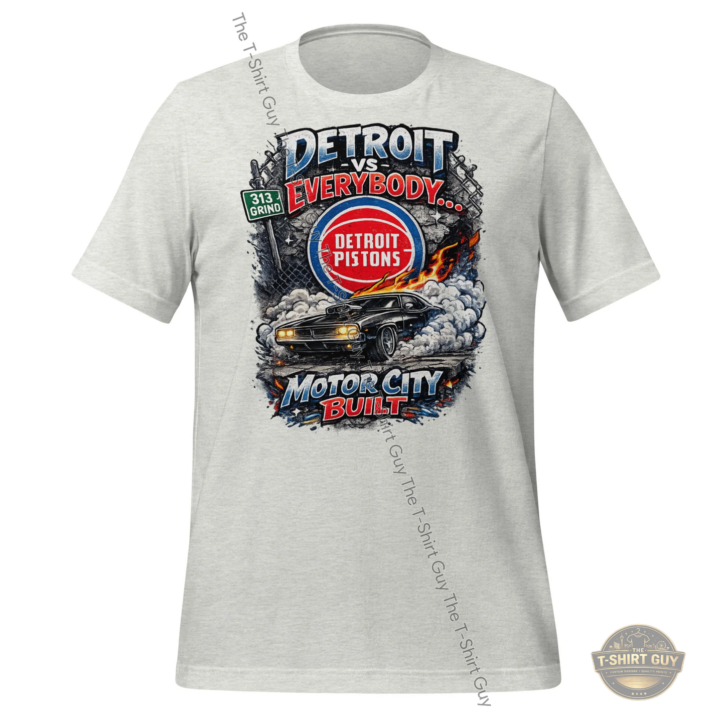 Watermarked - Detroit Vs Everybody Motor City Built Unisex t-shirt