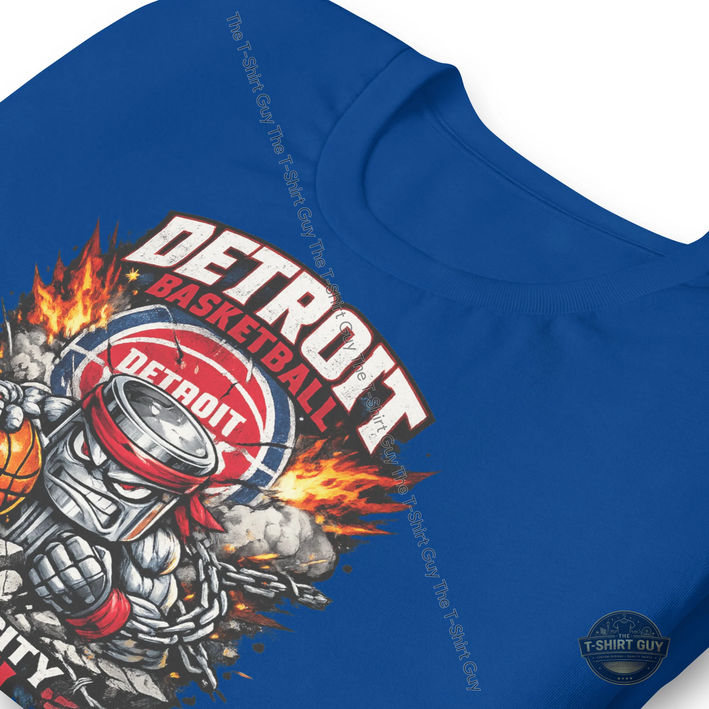 Watermarked - Detroit Basketball Motor City Tough Unisex t-shirt