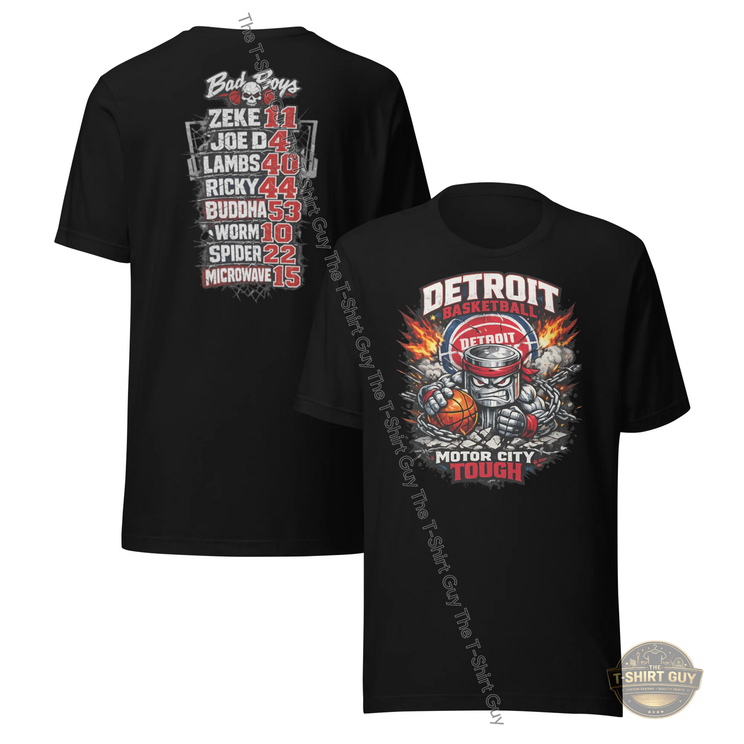 Watermarked - Detroit Basketball Motor City Tough Unisex t-shirt