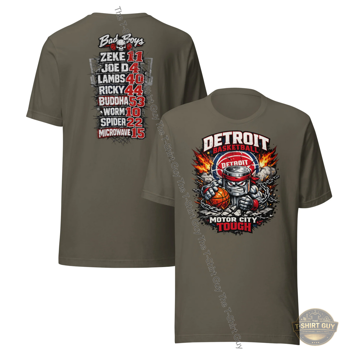 Watermarked - Detroit Basketball Motor City Tough Unisex t-shirt