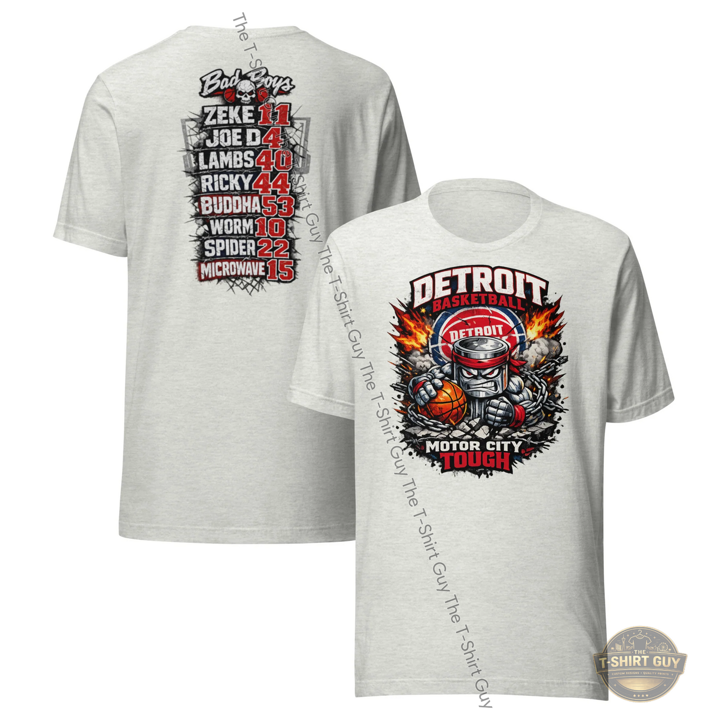 Watermarked - Detroit Basketball Motor City Tough Unisex t-shirt