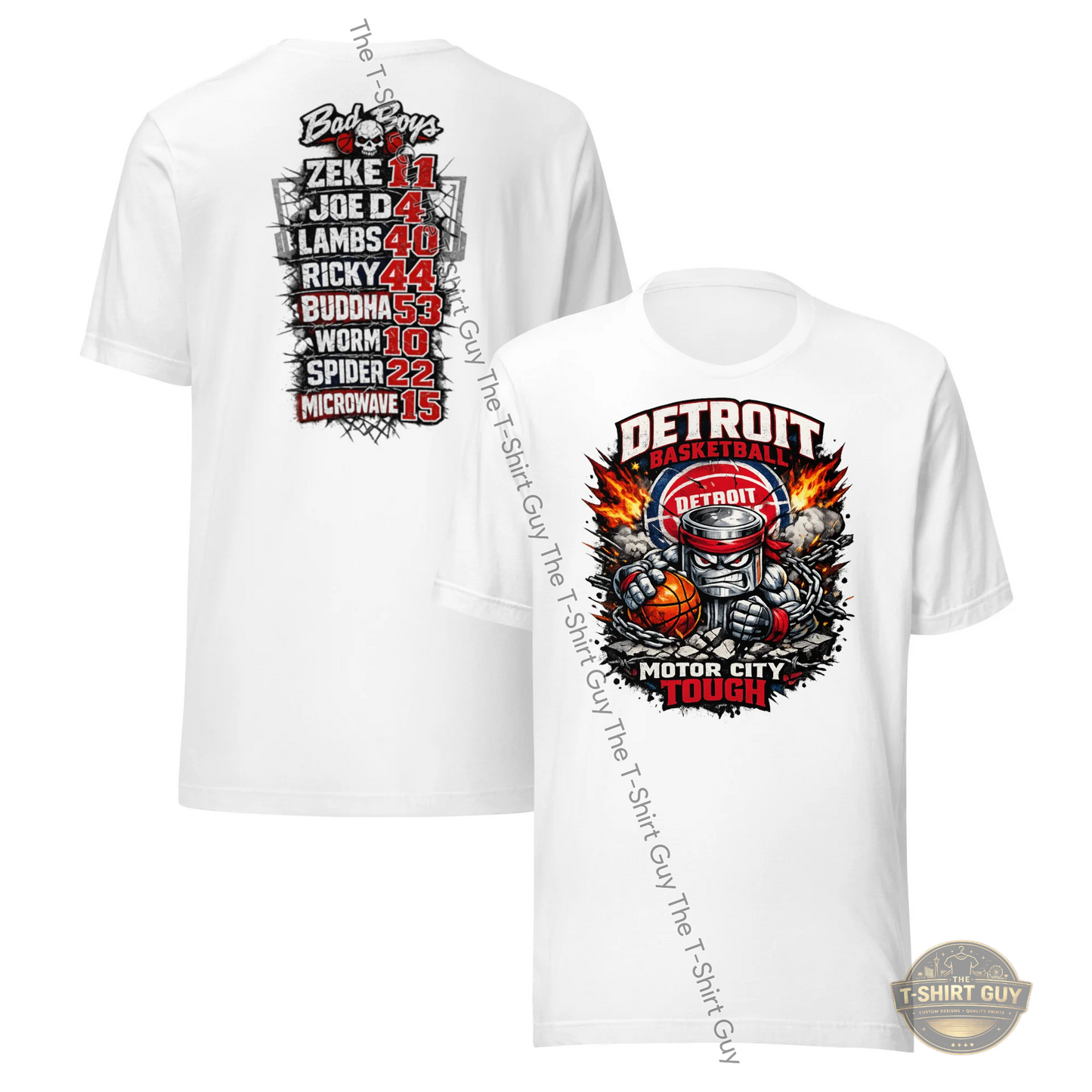 Watermarked - Detroit Basketball Motor City Tough Unisex t-shirt