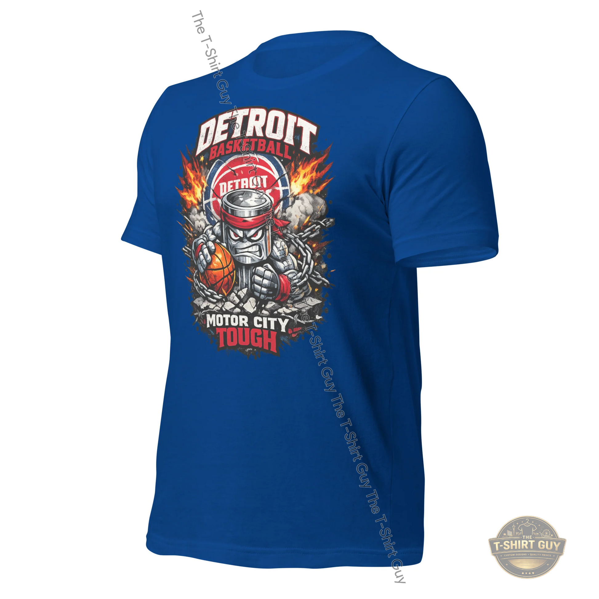 Watermarked - Detroit Basketball Motor City Tough Unisex t-shirt