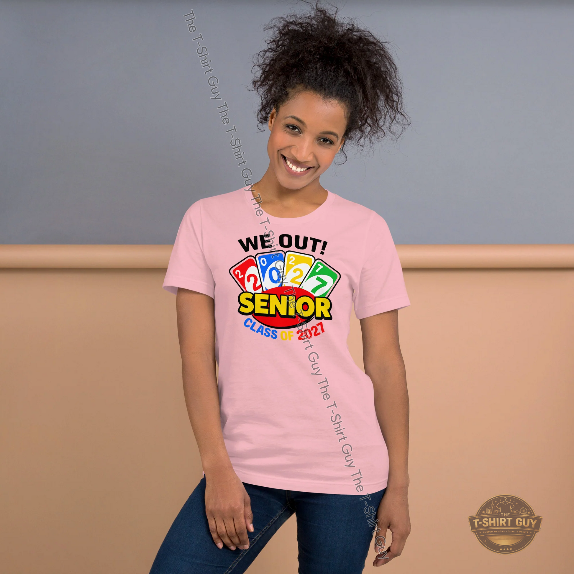 Watermarked - We Out!! Class of 2027 Uno Unisex t-shirt