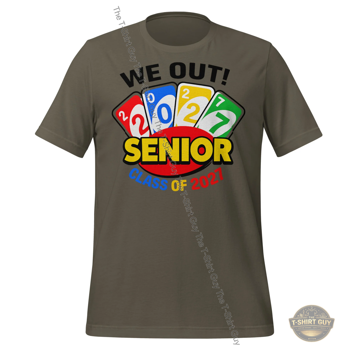 Watermarked - We Out!! Class of 2027 Uno Unisex t-shirt