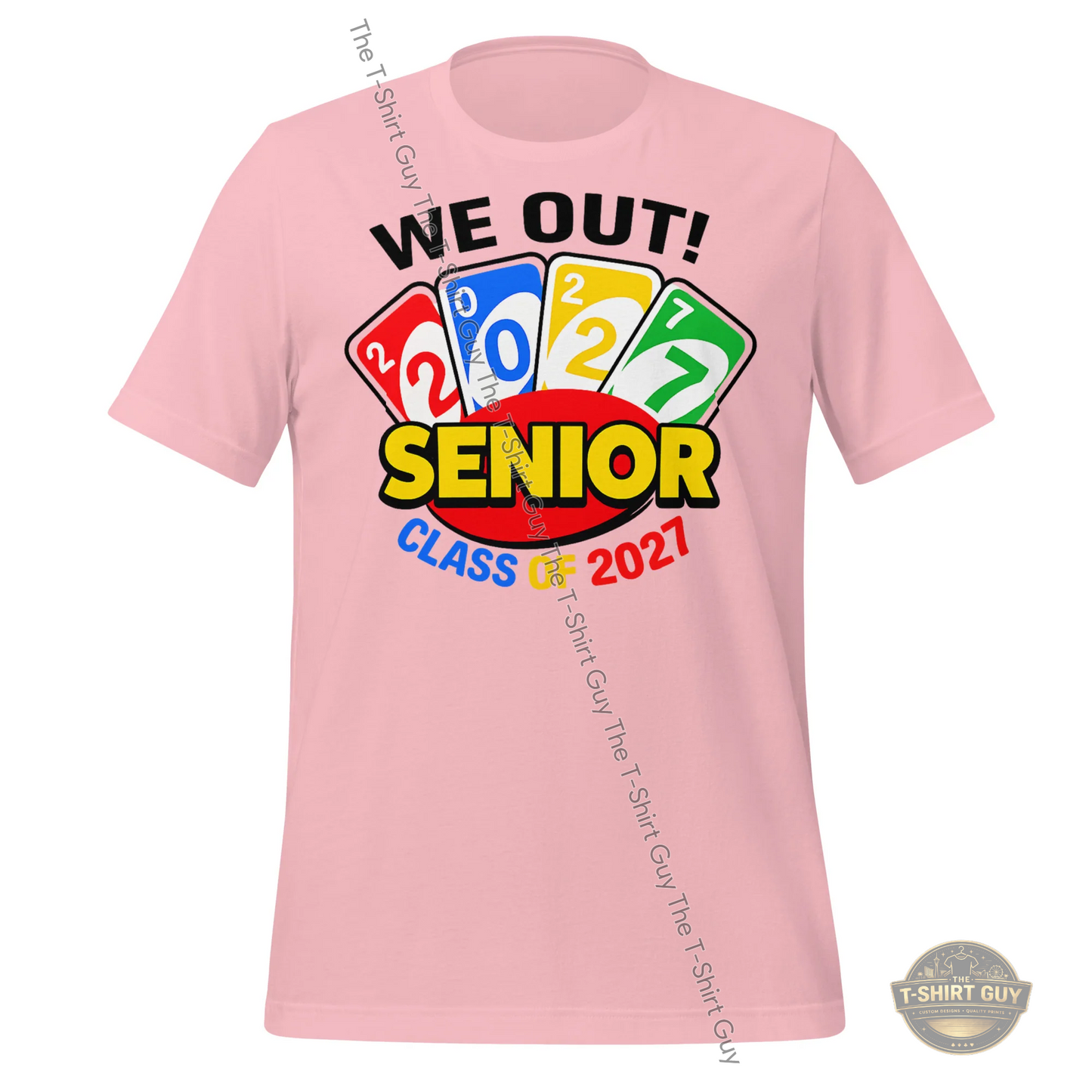 Watermarked - We Out!! Class of 2027 Uno Unisex t-shirt