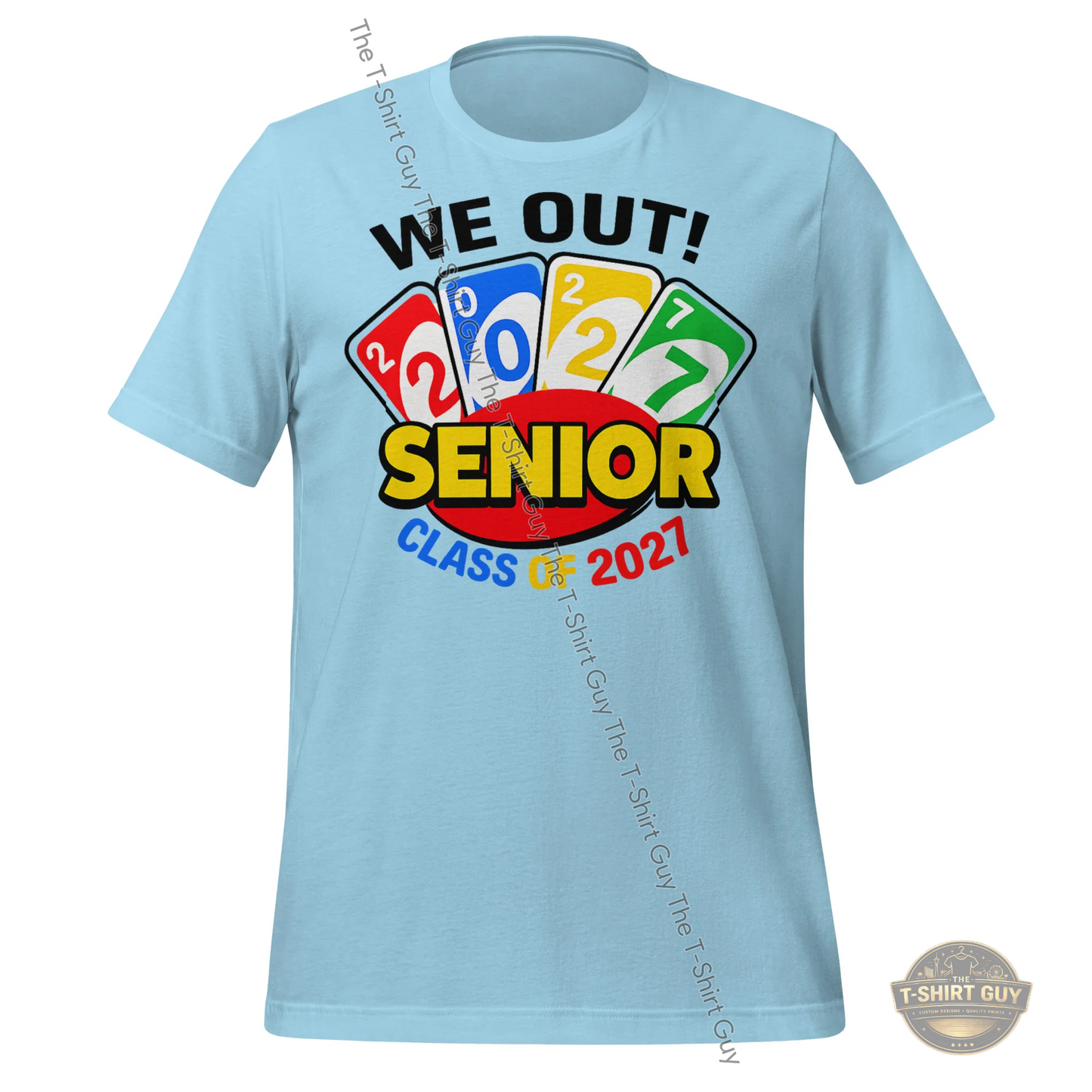 Watermarked - We Out!! Class of 2027 Uno Unisex t-shirt