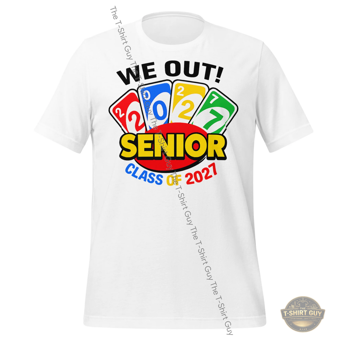 Watermarked - We Out!! Class of 2027 Uno Unisex t-shirt