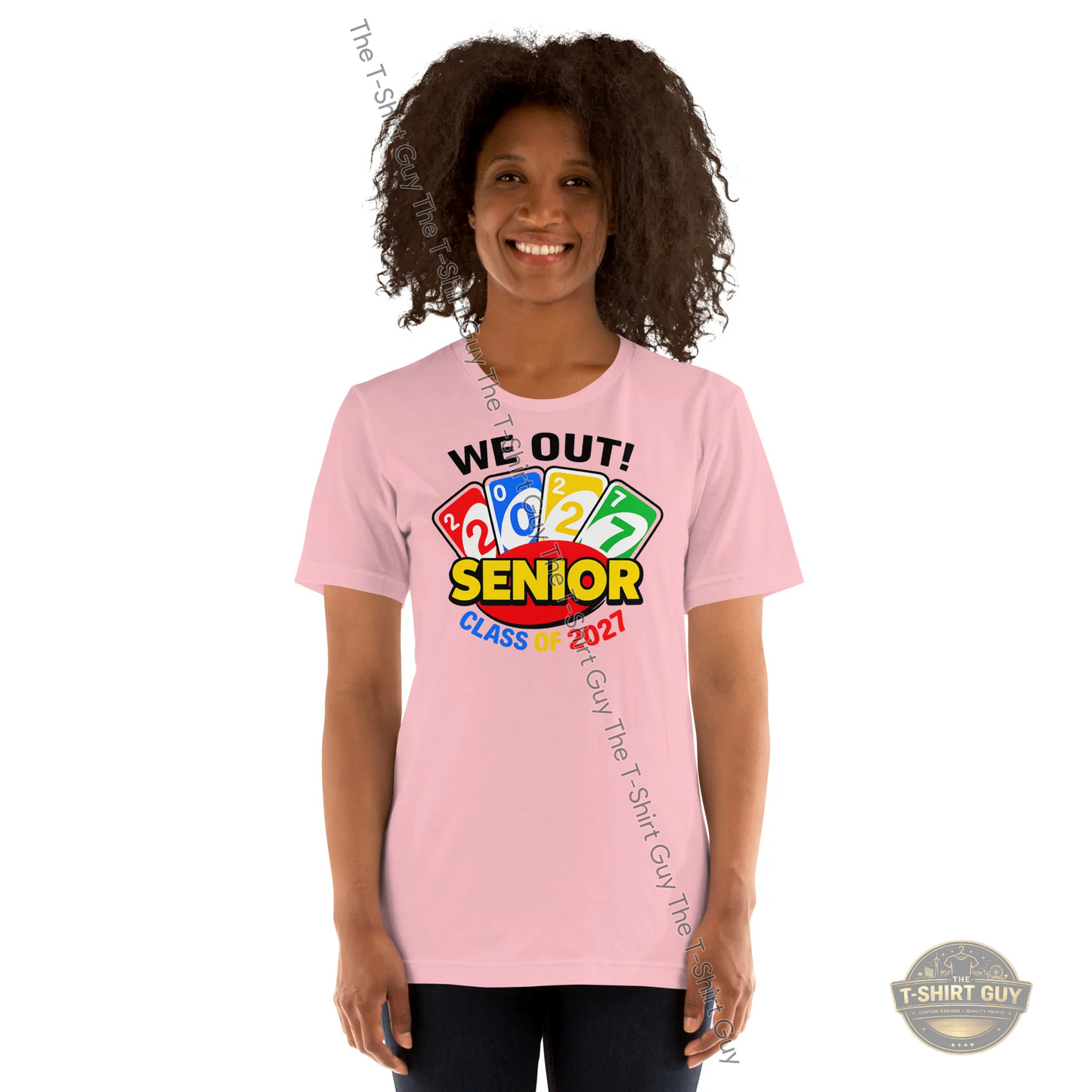 Watermarked - We Out!! Class of 2027 Uno Unisex t-shirt