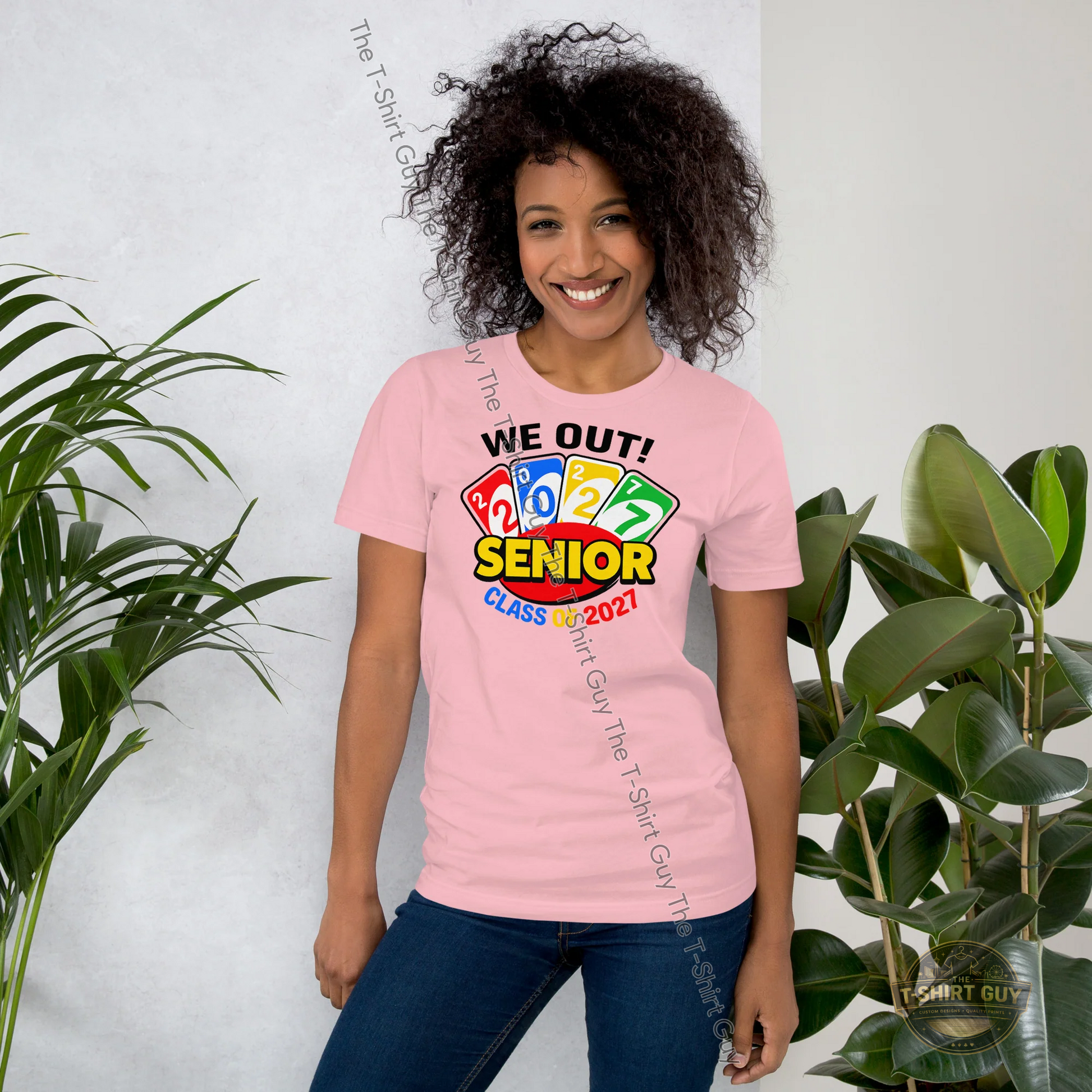Watermarked - We Out!! Class of 2027 Uno Unisex t-shirt